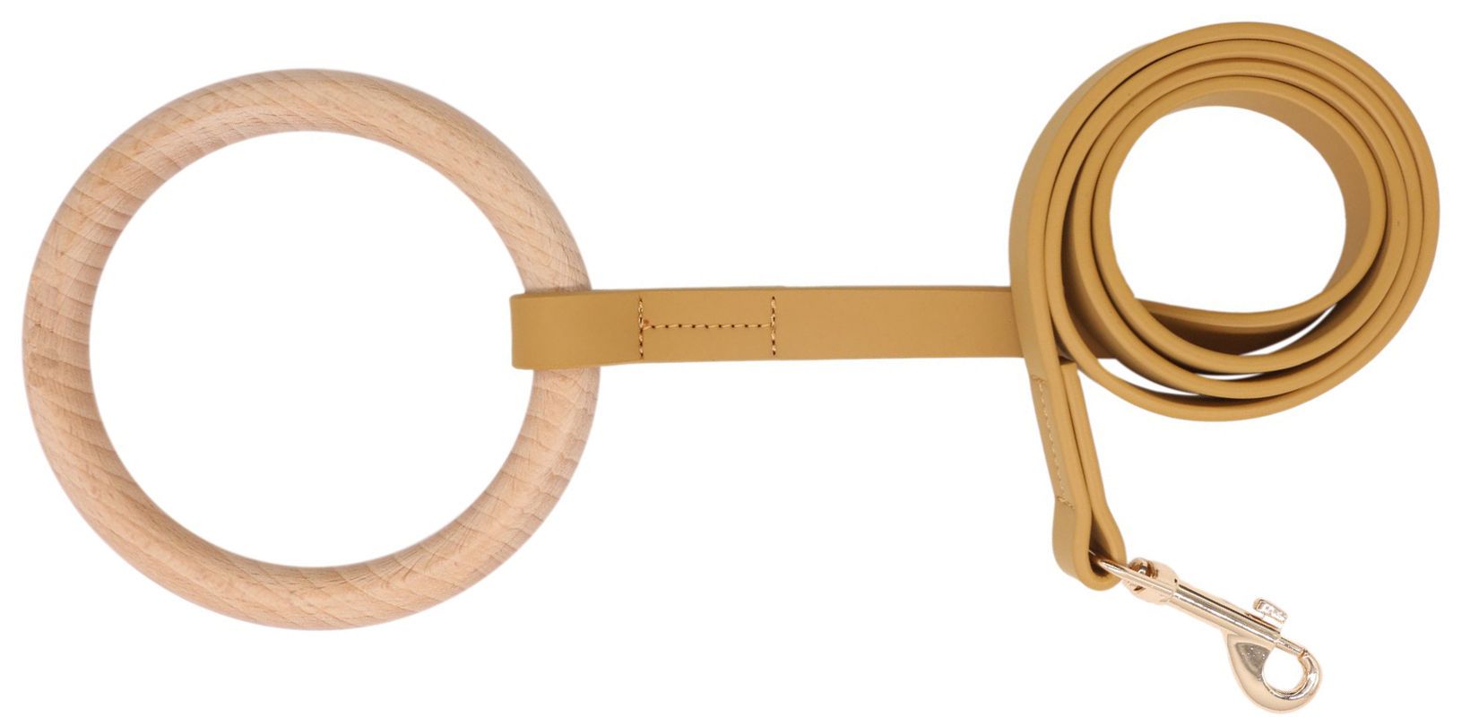 Ever-Craft Boutique Beechwood and Leather Designer Dog Leash