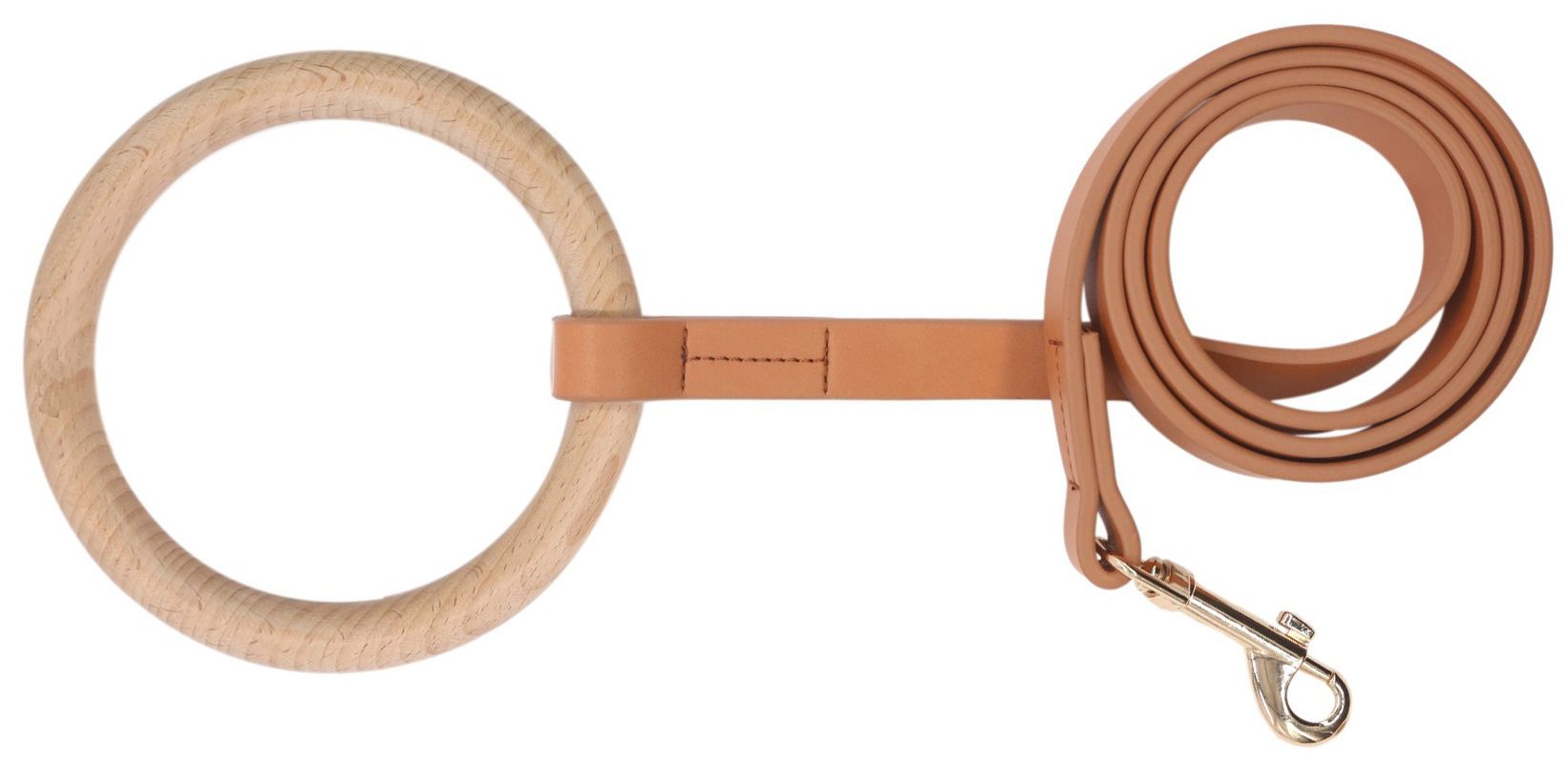 Ever-Craft Boutique Beechwood and Leather Designer Dog Leash