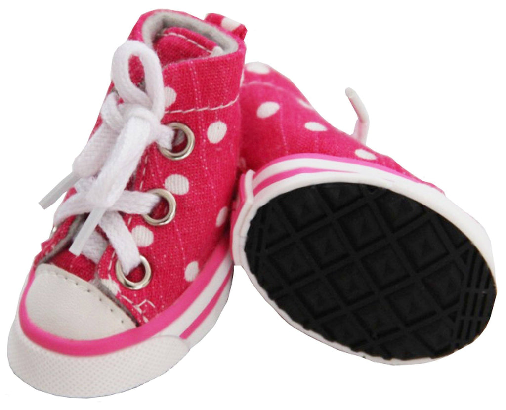 Extreme-Skater Canvas Casual Grip Dog Shoes Sneakers – Set of 4