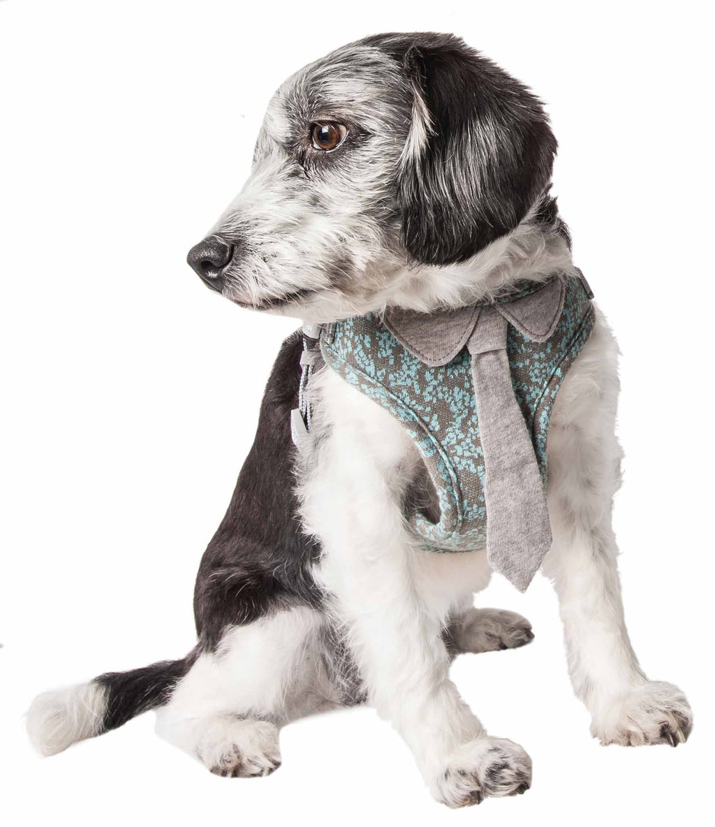 Fidomite Mesh Adjustable Dog Harness with Designer Neck Tie