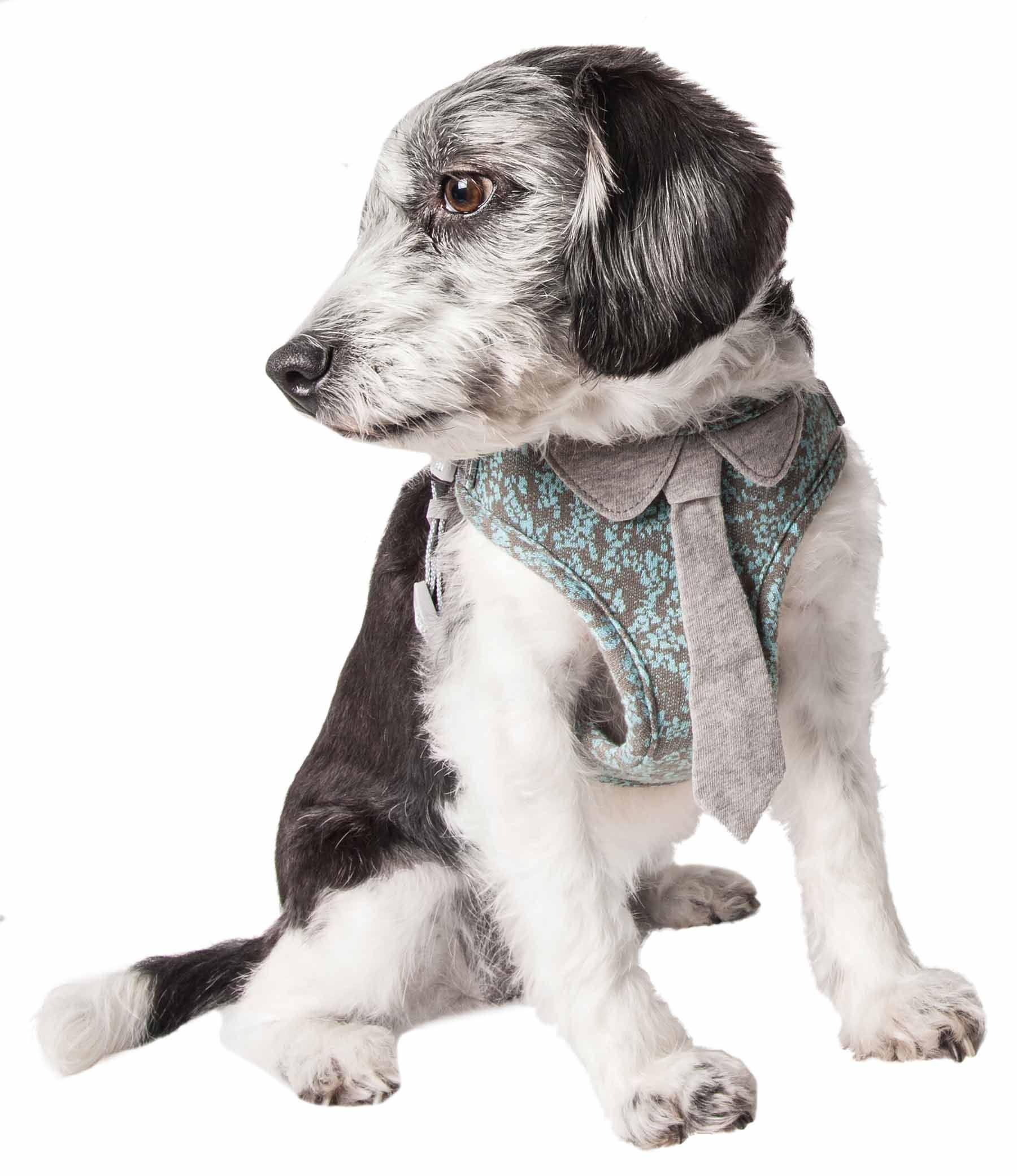 Fidomite Mesh Adjustable Dog Harness with Designer Neck Tie
