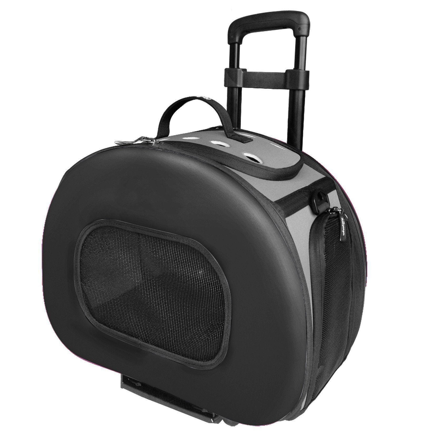 Final Destination Airline Approved 2-in-1 Tough-Shell Wheeled Travel Dog Carrier Crate
