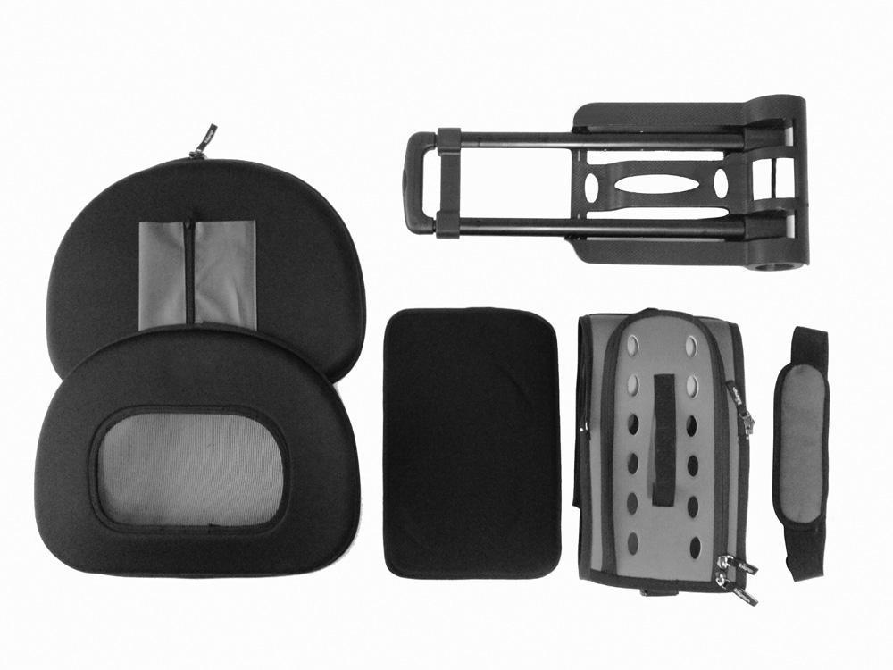 Final Destination Airline Approved 2-in-1 Tough-Shell Wheeled Travel Dog Carrier Crate