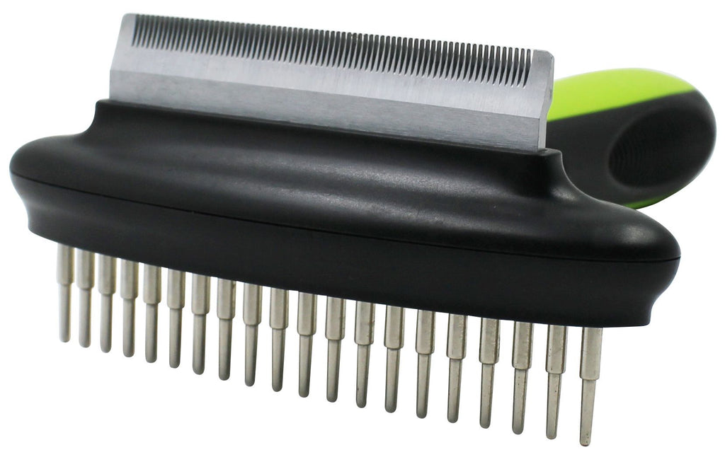 Flex Series 2-in-1 Dual-Sided Grooming Undercoat Pet Rake and Deshedder