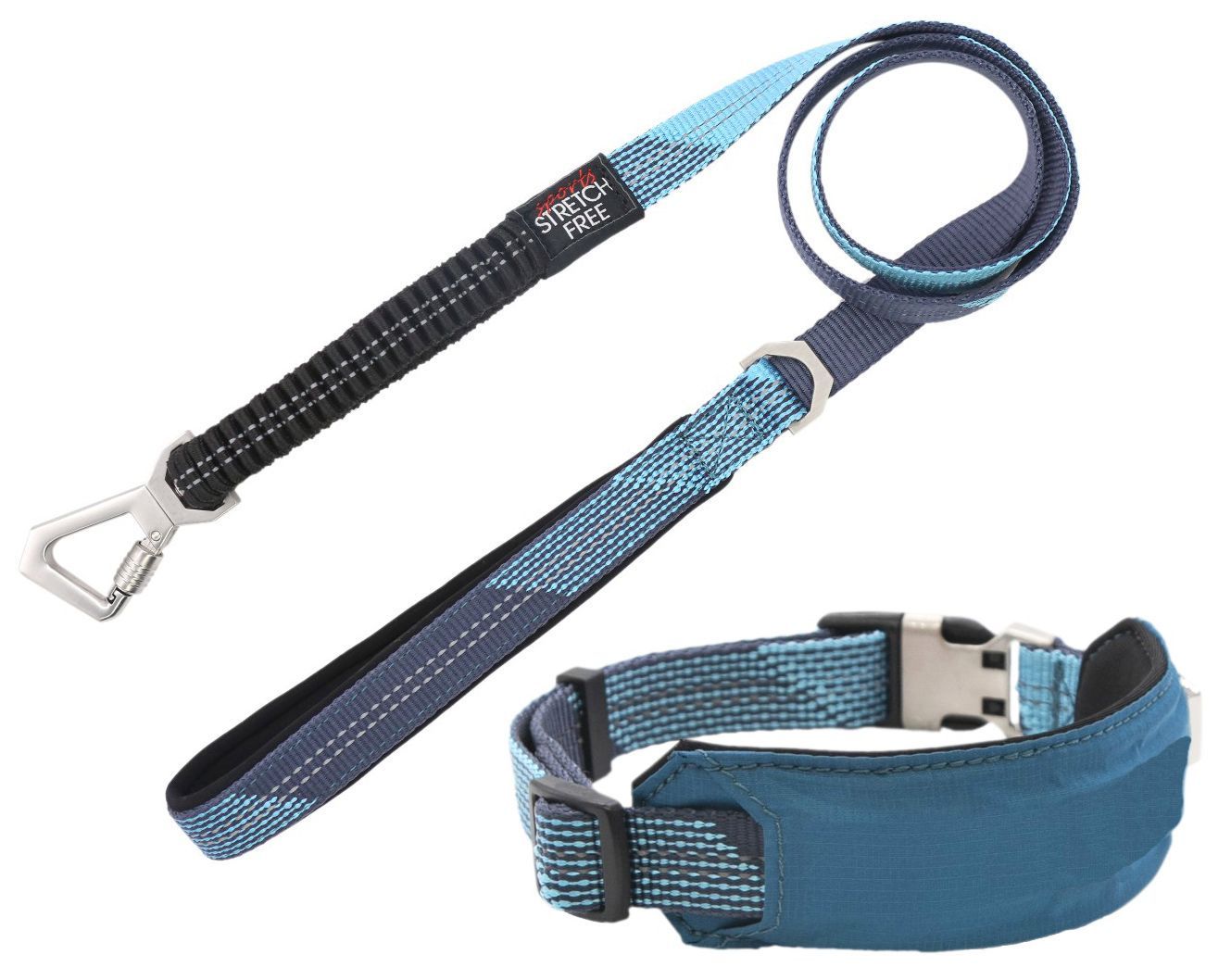 Geo-prene 2-in-1 Shock Absorbing Neoprene Reflective Dog Leash and Collar
