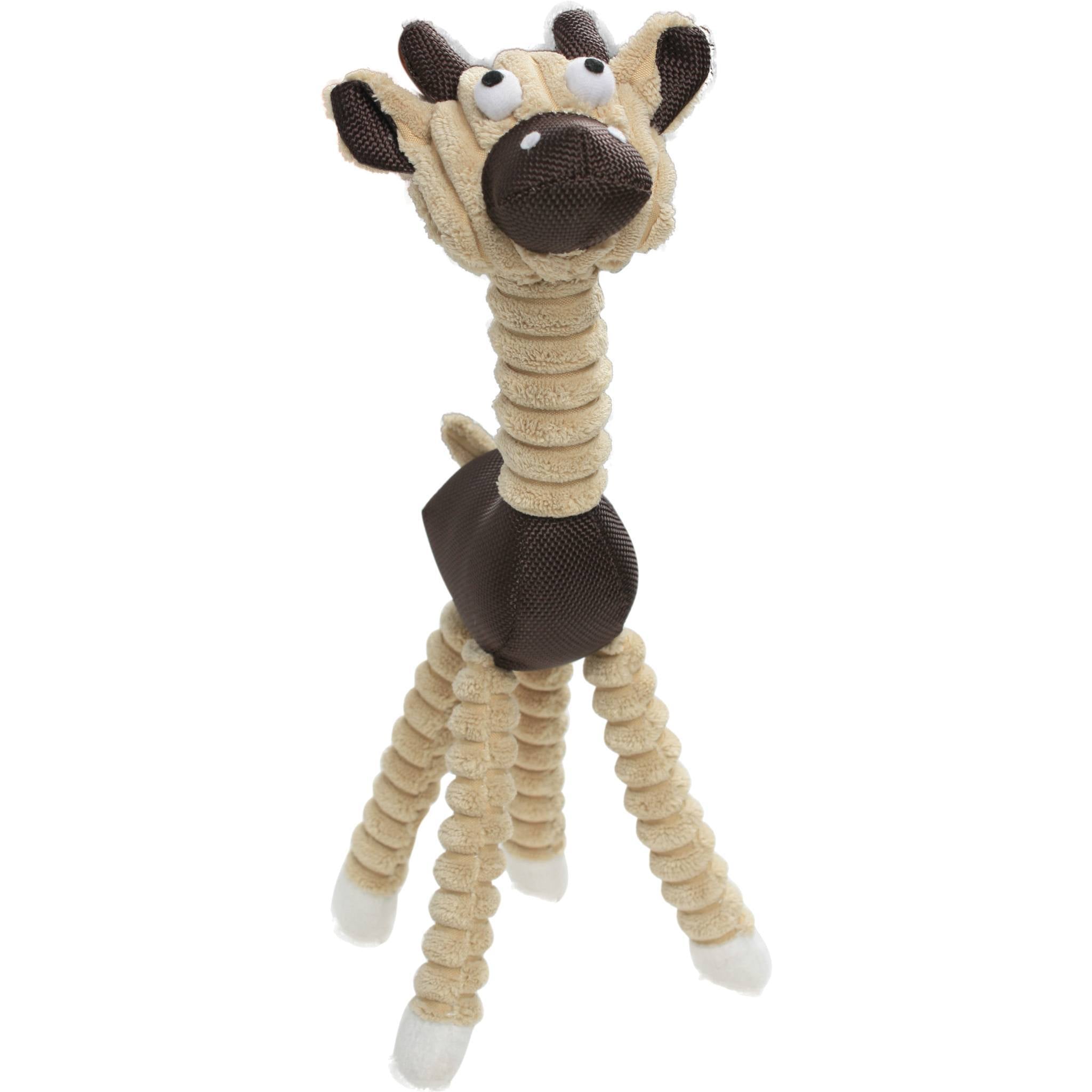 Giraffe Cow All Natural Recyclable Jute Rope and Squeak Dog Toy