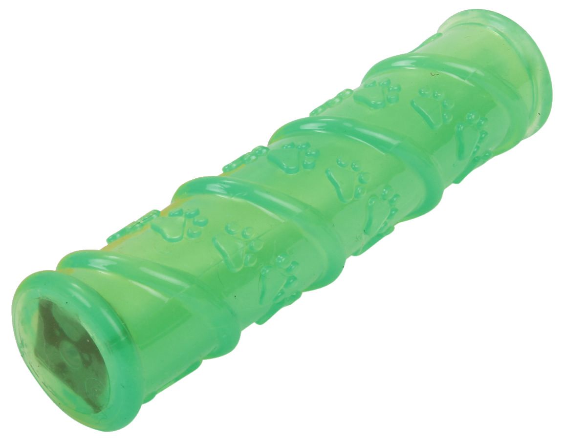 Glow-Stick TPR and LED Lighting Squeak and Chew Dog Toy