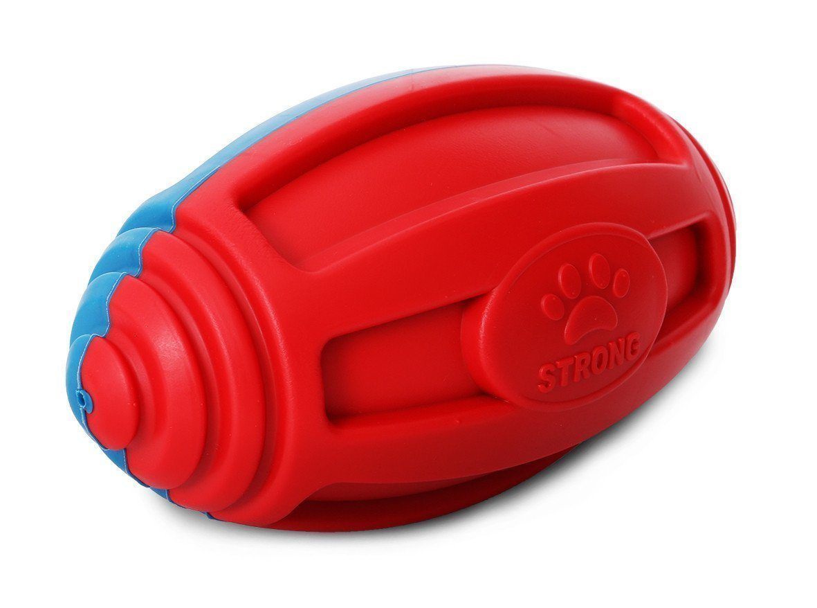Gridiron Football Durable Chew and Fetch TPR Waterproof Floating Dog Toy