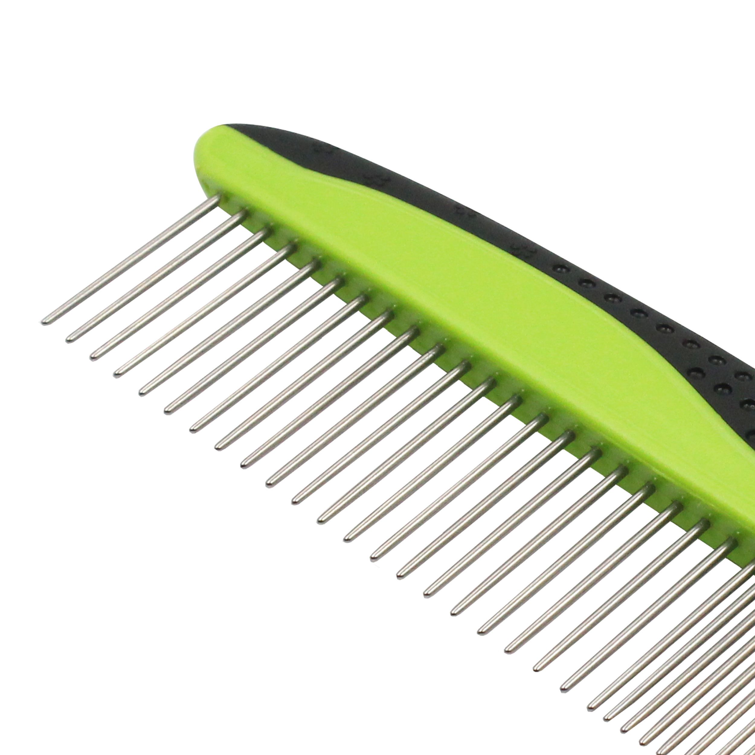Grip Ease Wide and Narrow Tooth Grooming Pet Comb