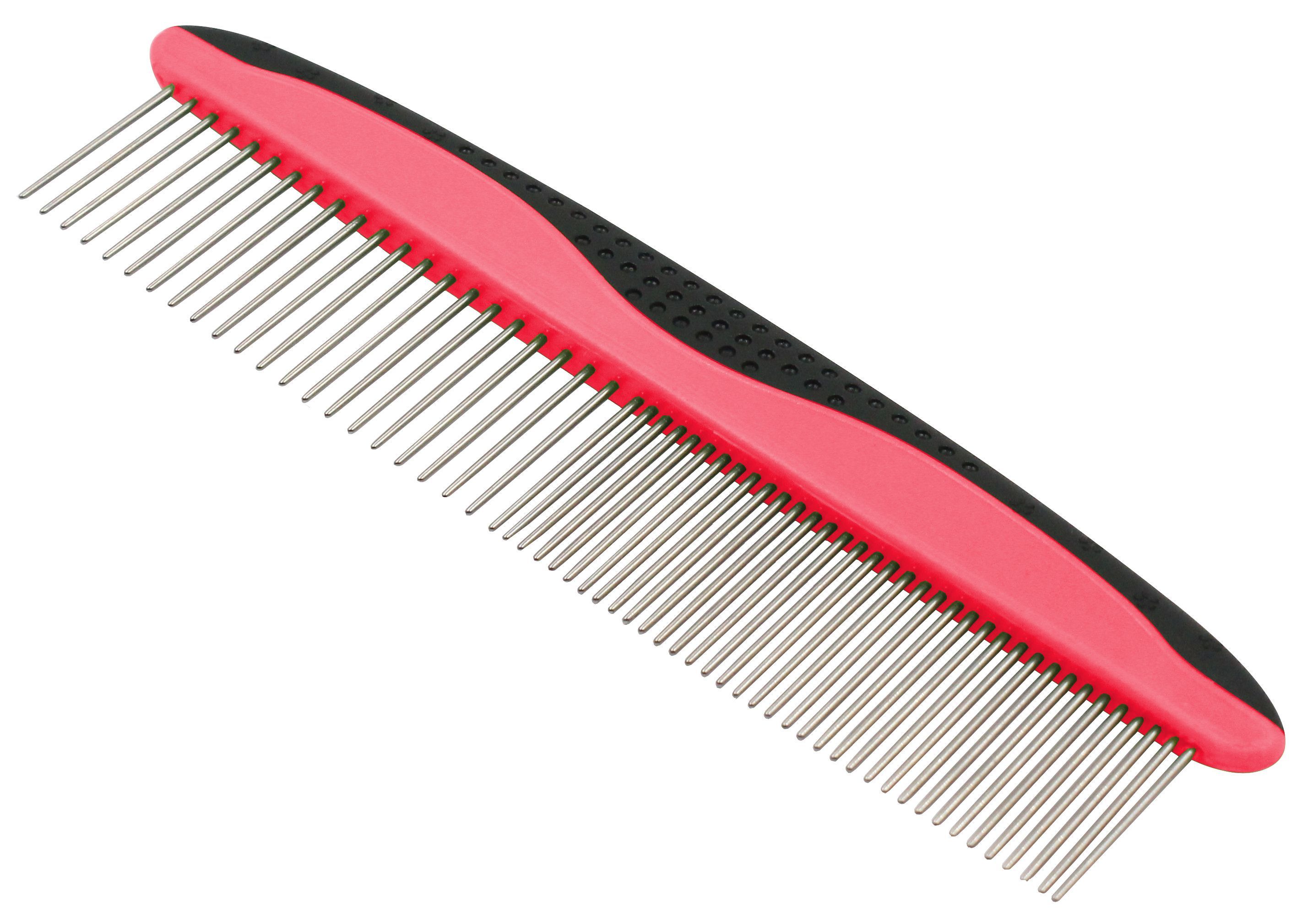 Grip Ease Wide and Narrow Tooth Grooming Pet Comb