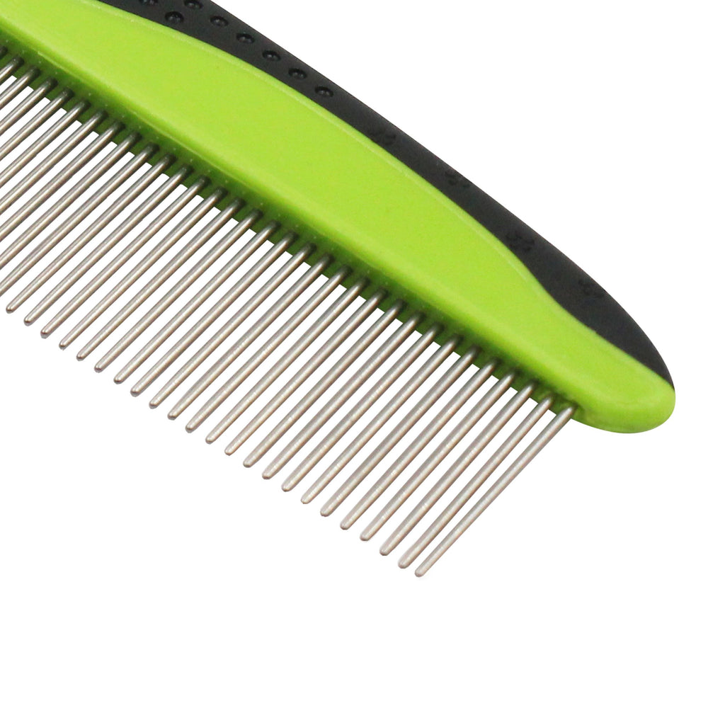 Grip Ease Wide and Narrow Tooth Grooming Pet Comb