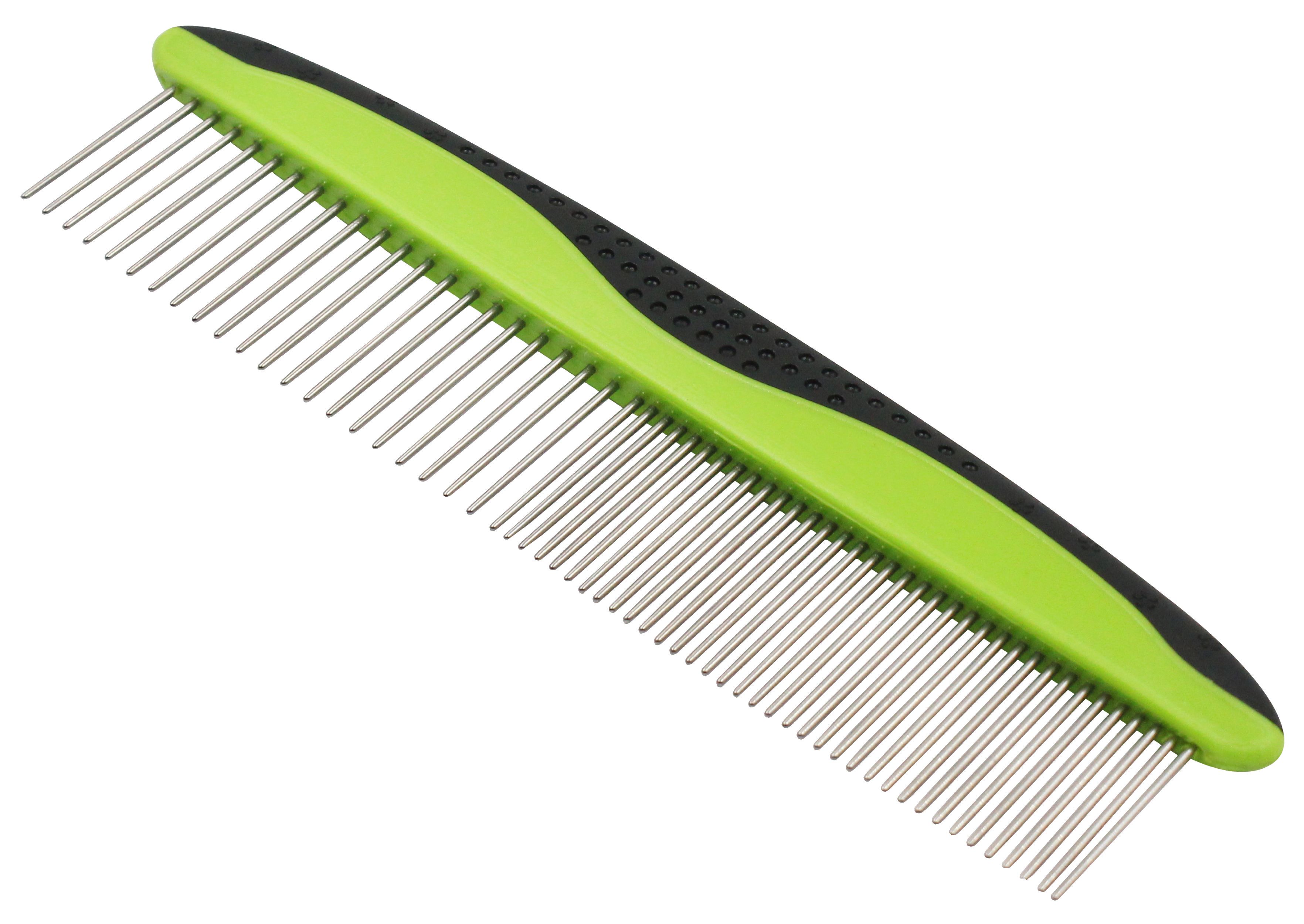 Grip Ease Wide and Narrow Tooth Grooming Pet Comb