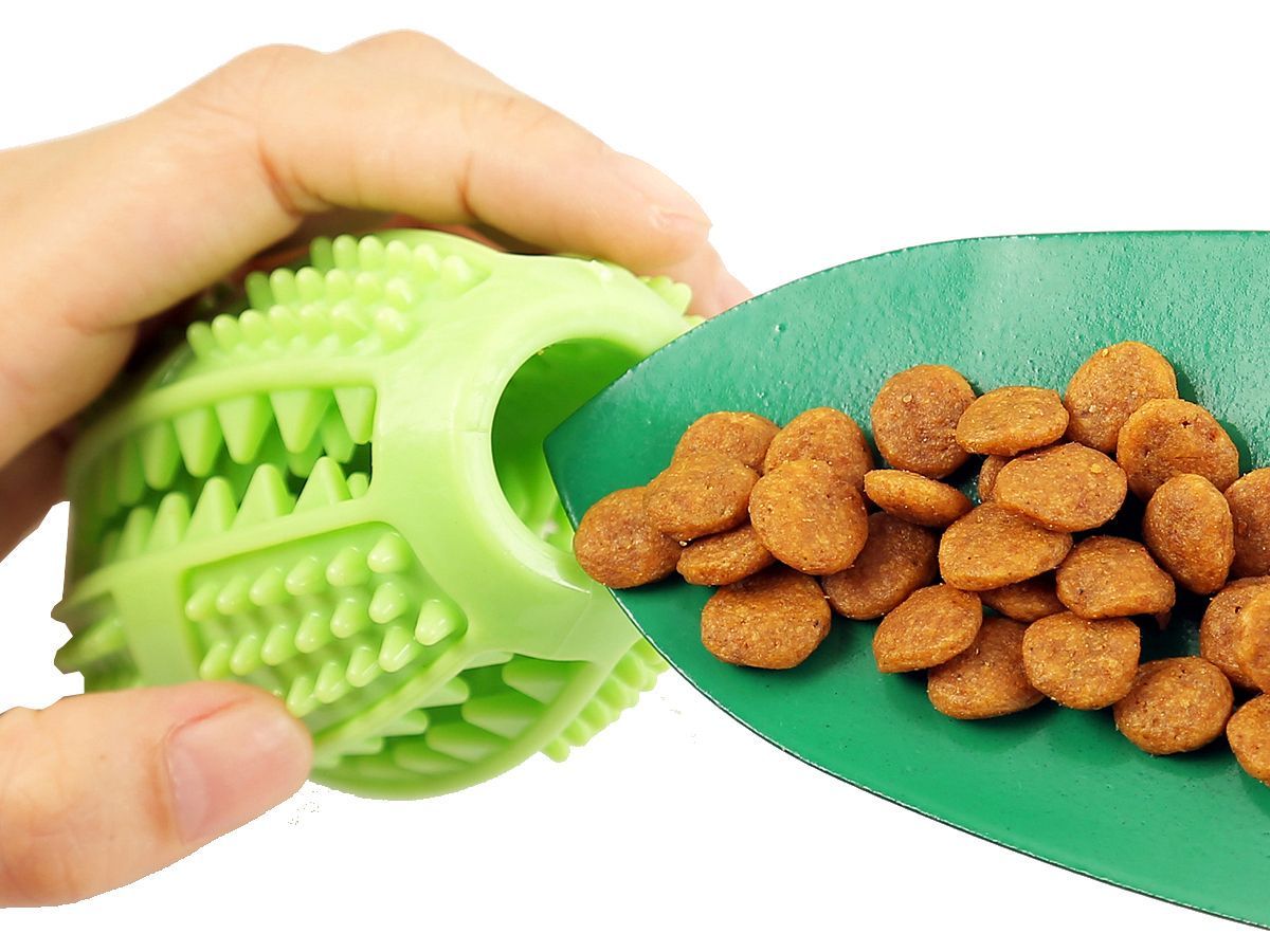 Grip N Play Treat Dispensing Football Shaped Suction Cup Dog Toy