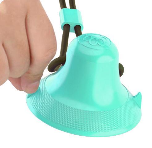 Grip N Play Treat Dispensing Football Shaped Suction Cup Dog Toy