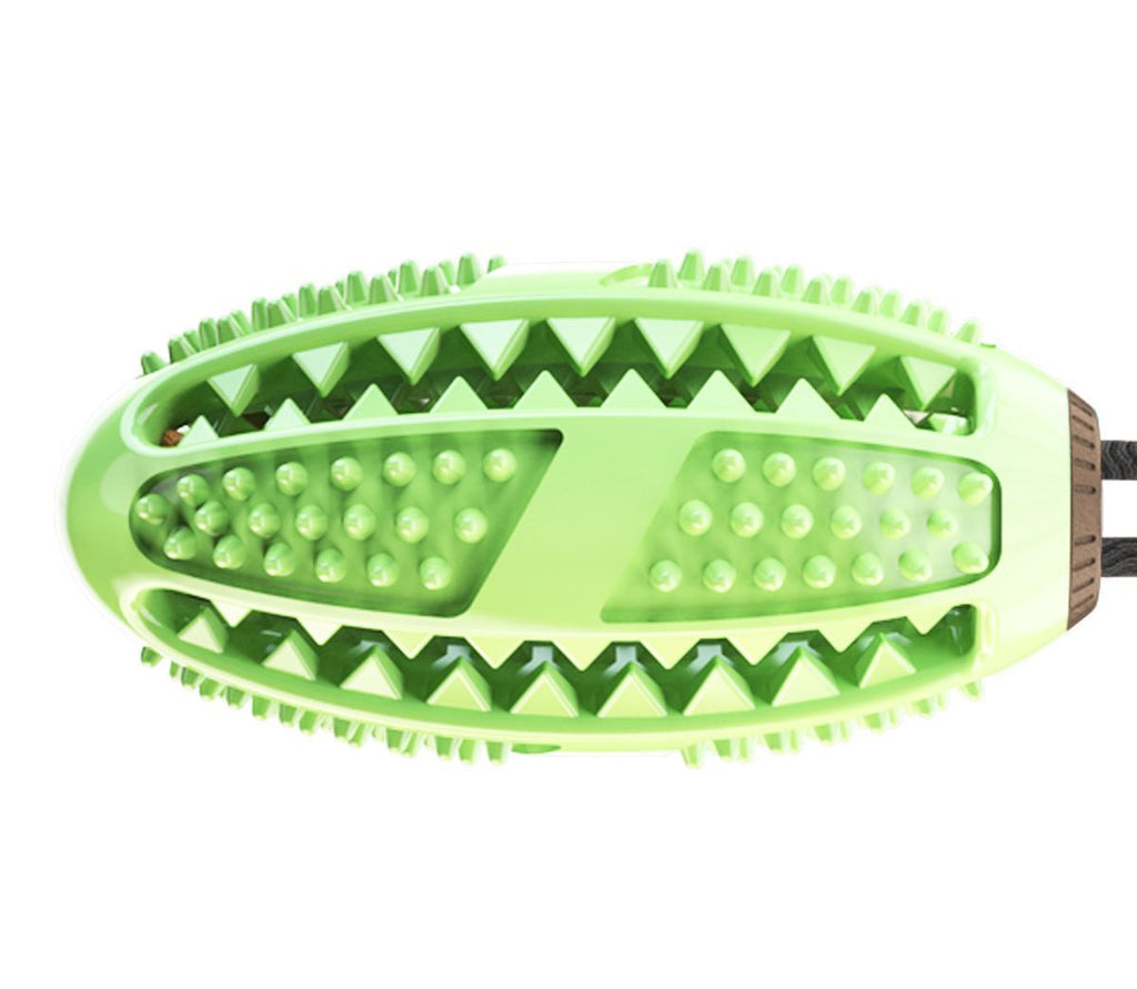 Grip N Play Treat Dispensing Football Shaped Suction Cup Dog Toy