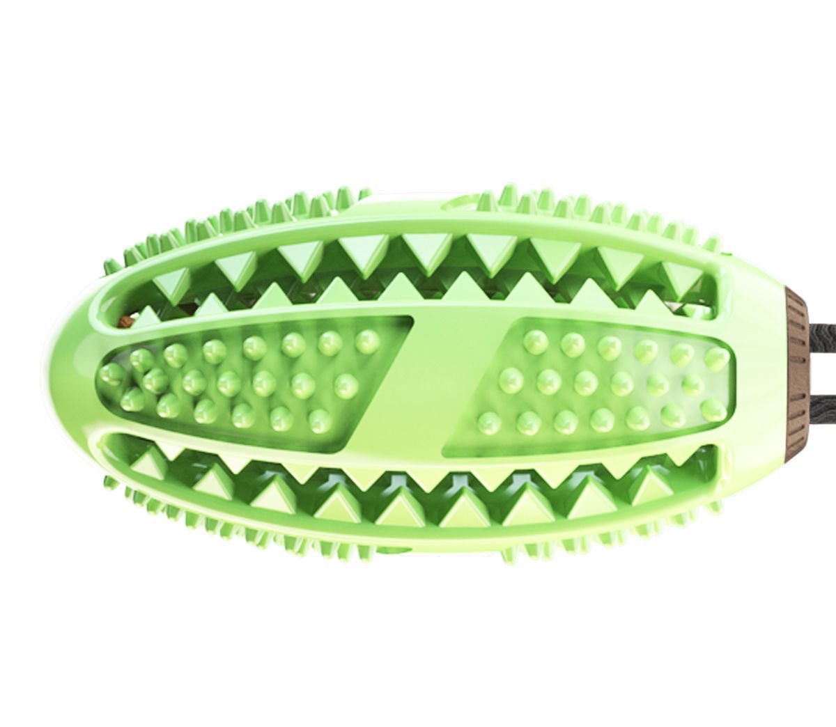 Grip N Play Treat Dispensing Football Shaped Suction Cup Dog Toy