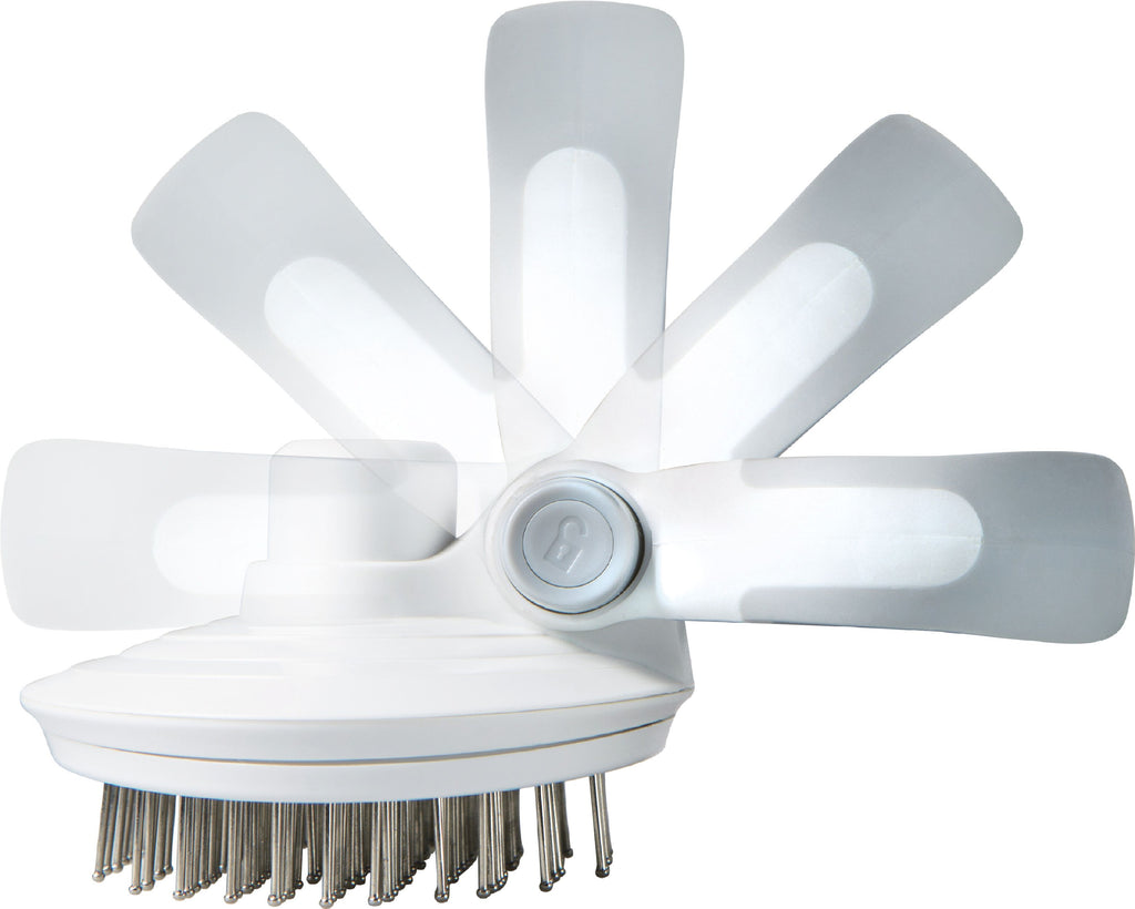 Gyrater Travel Self-Cleaning Swivel Grooming Pet Pin Brush