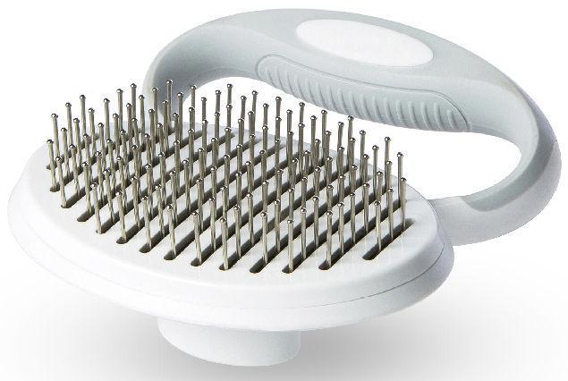 Pet Life ® 'Gyrater' Travel Self-Cleaning Swivel Grooming Pet Pin Brush