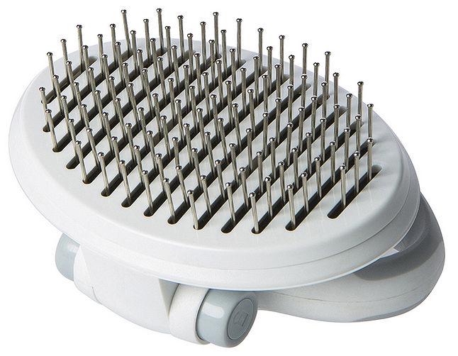 Gyrater Travel Self-Cleaning Swivel Grooming Pet Pin Brush