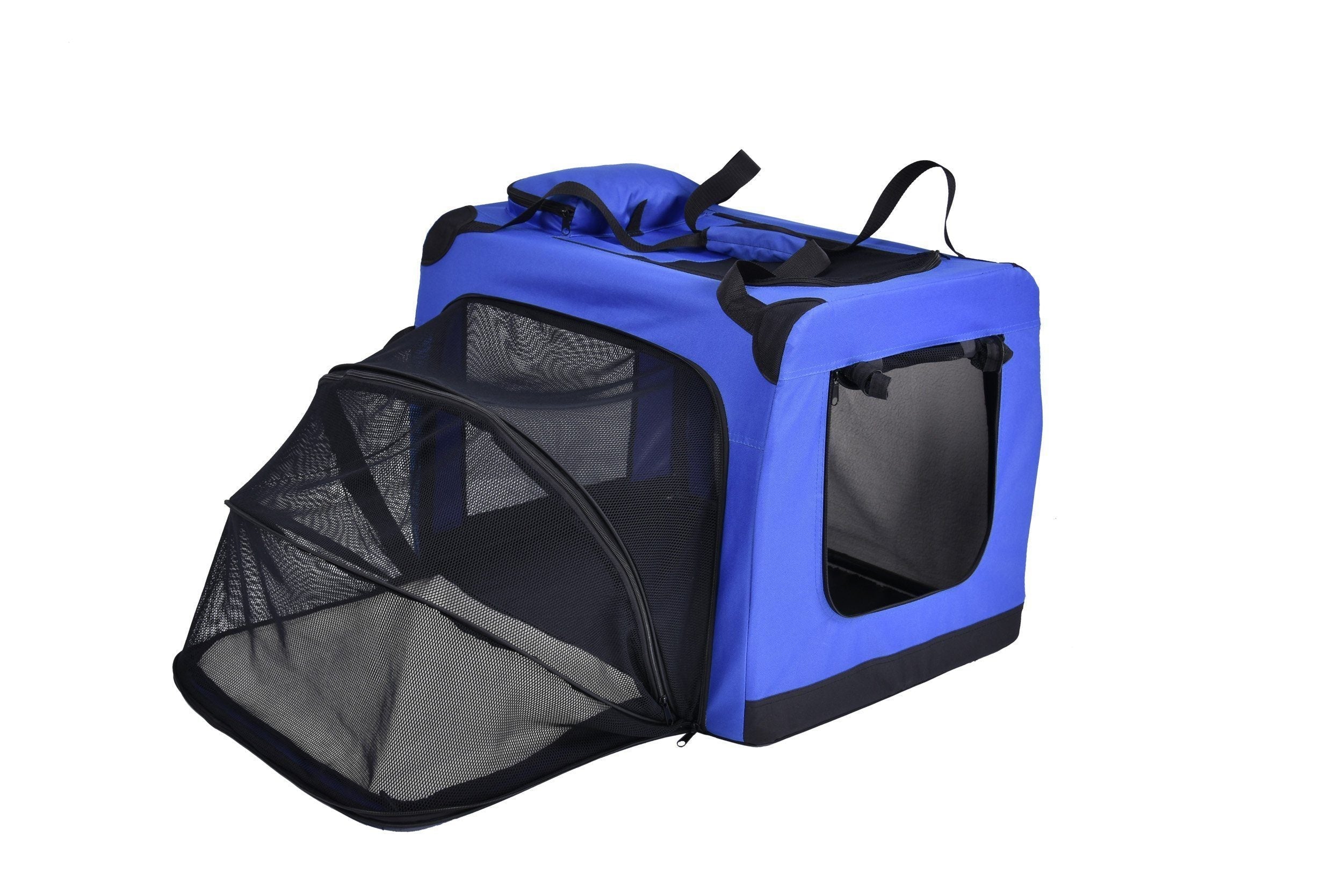 Hounda Accordion Metal Framed Soft-Folding Collapsible Expandable Dog Crate