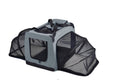 Hounda Accordion Metal Framed Soft-Folding Collapsible Expandable Dog Crate