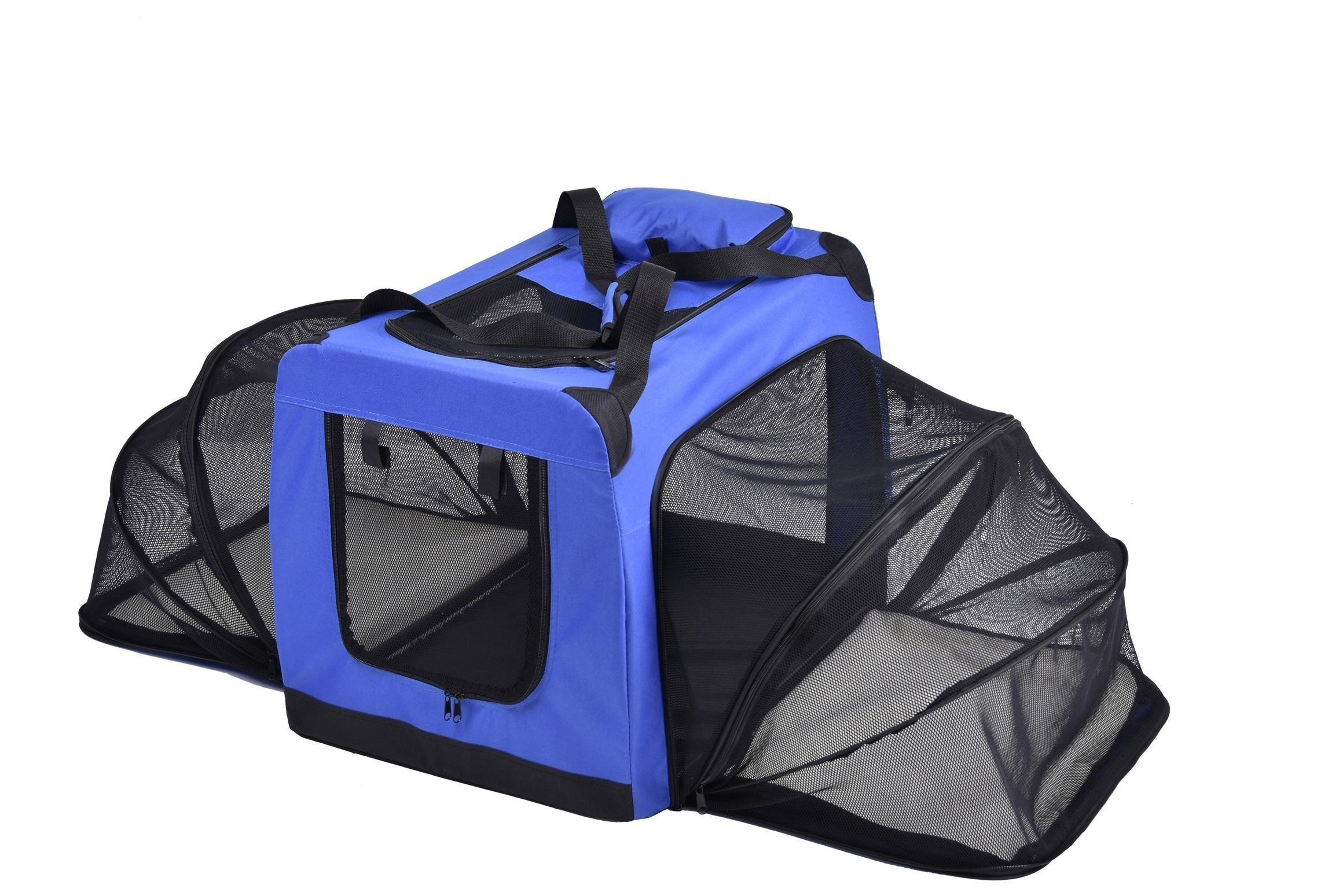 Hounda Accordion Metal Framed Soft-Folding Collapsible Expandable Dog Crate