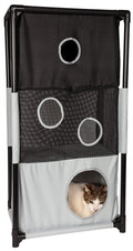 Kitty-Square Collapsible Travel Interactive Cat Tree Maze House Lounger