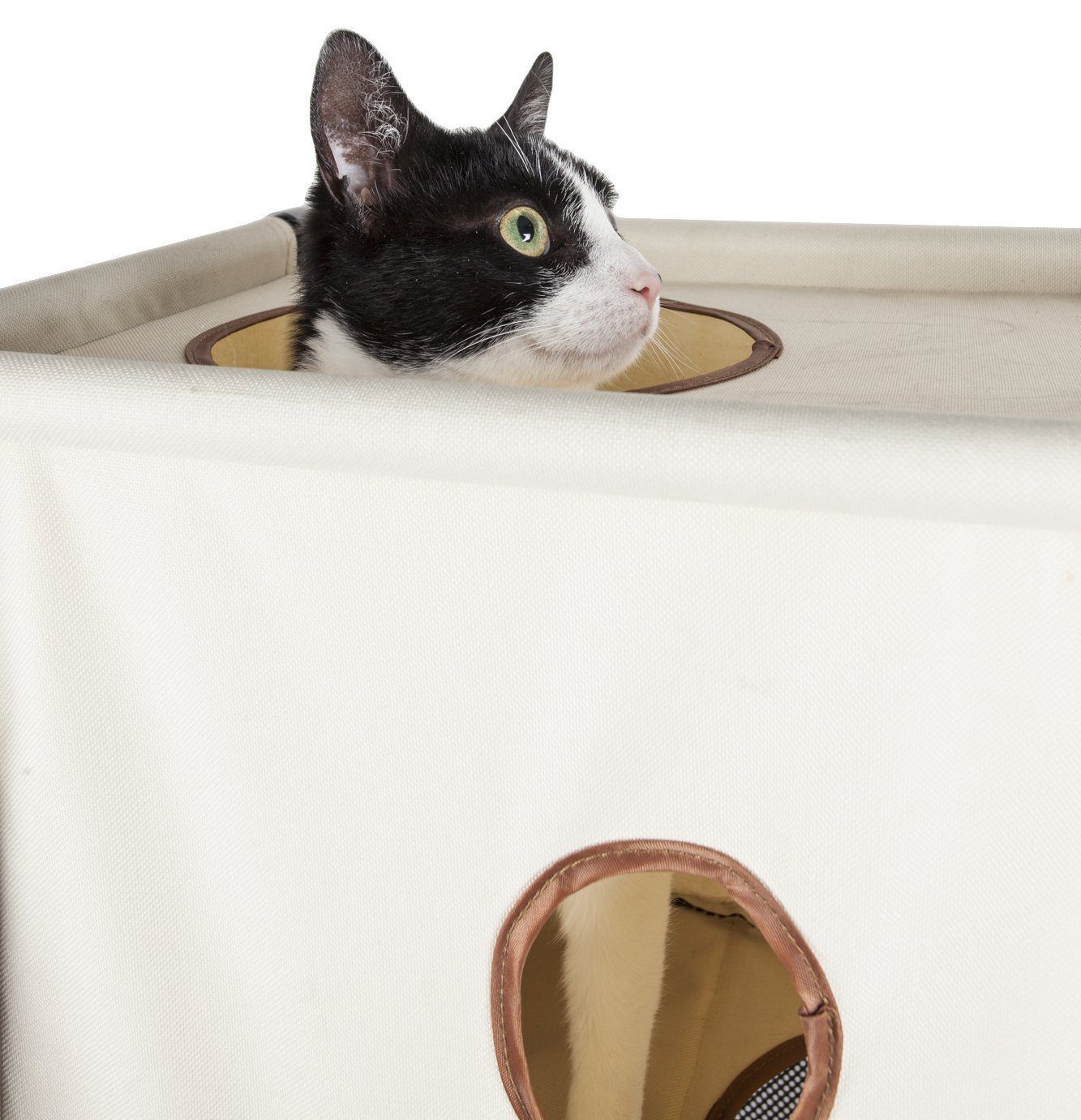 Kitty-Square Collapsible Travel Interactive Cat Tree Maze House Lounger
