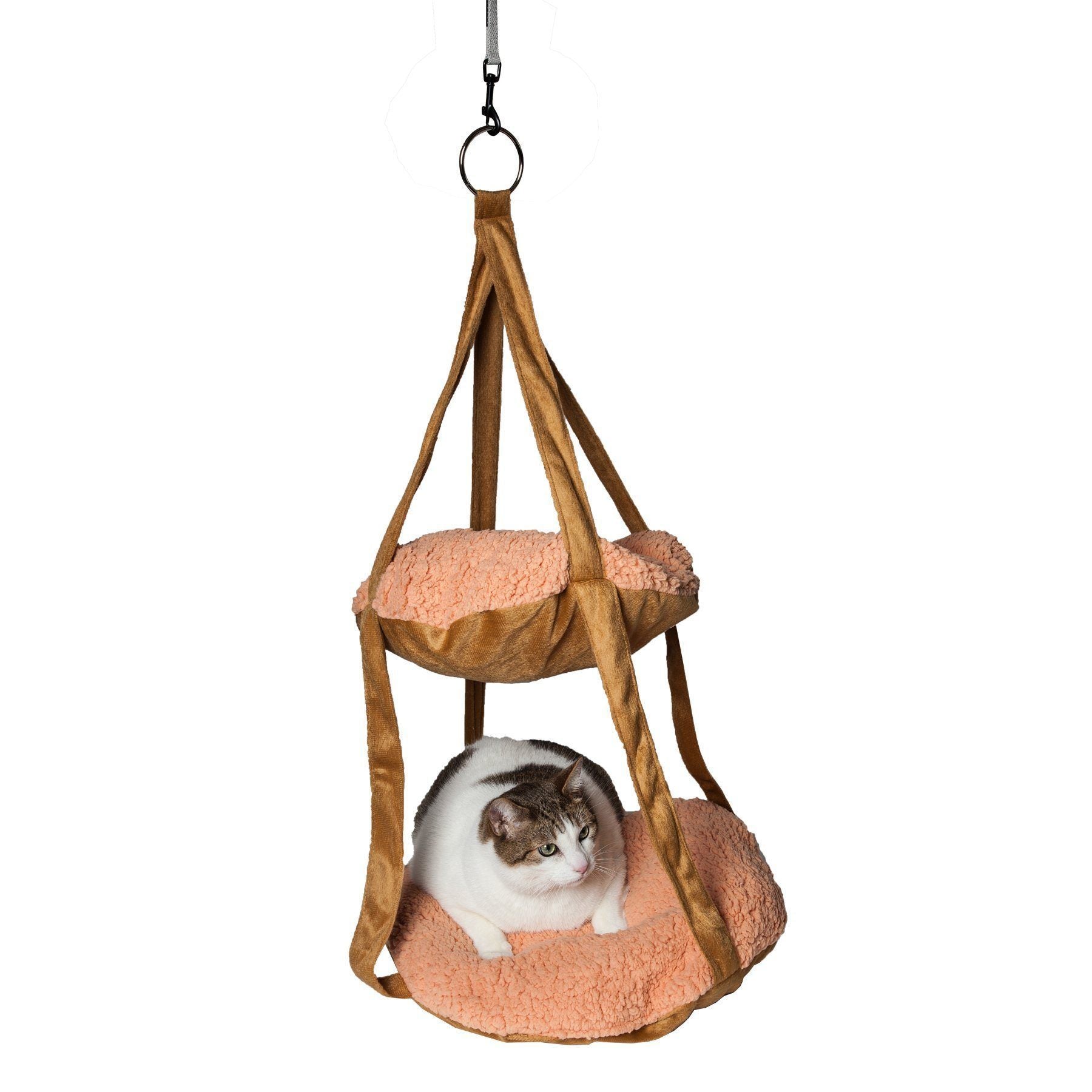 Kittyhaus Dual-Lounge Hanging Hammock Cat Lounger – Multiple Colors