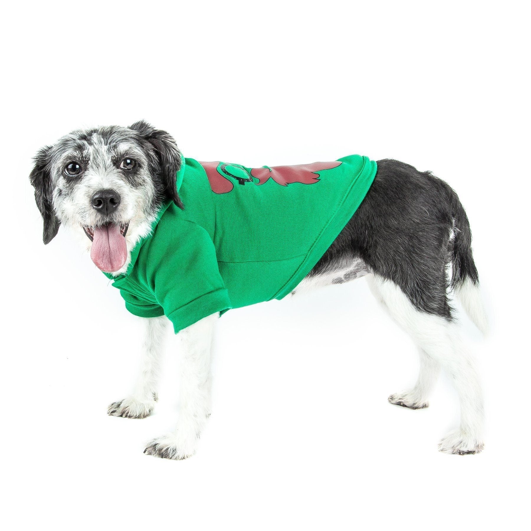 LED Lighting Cool Santa Shades Hooded Dog Costume Sweater