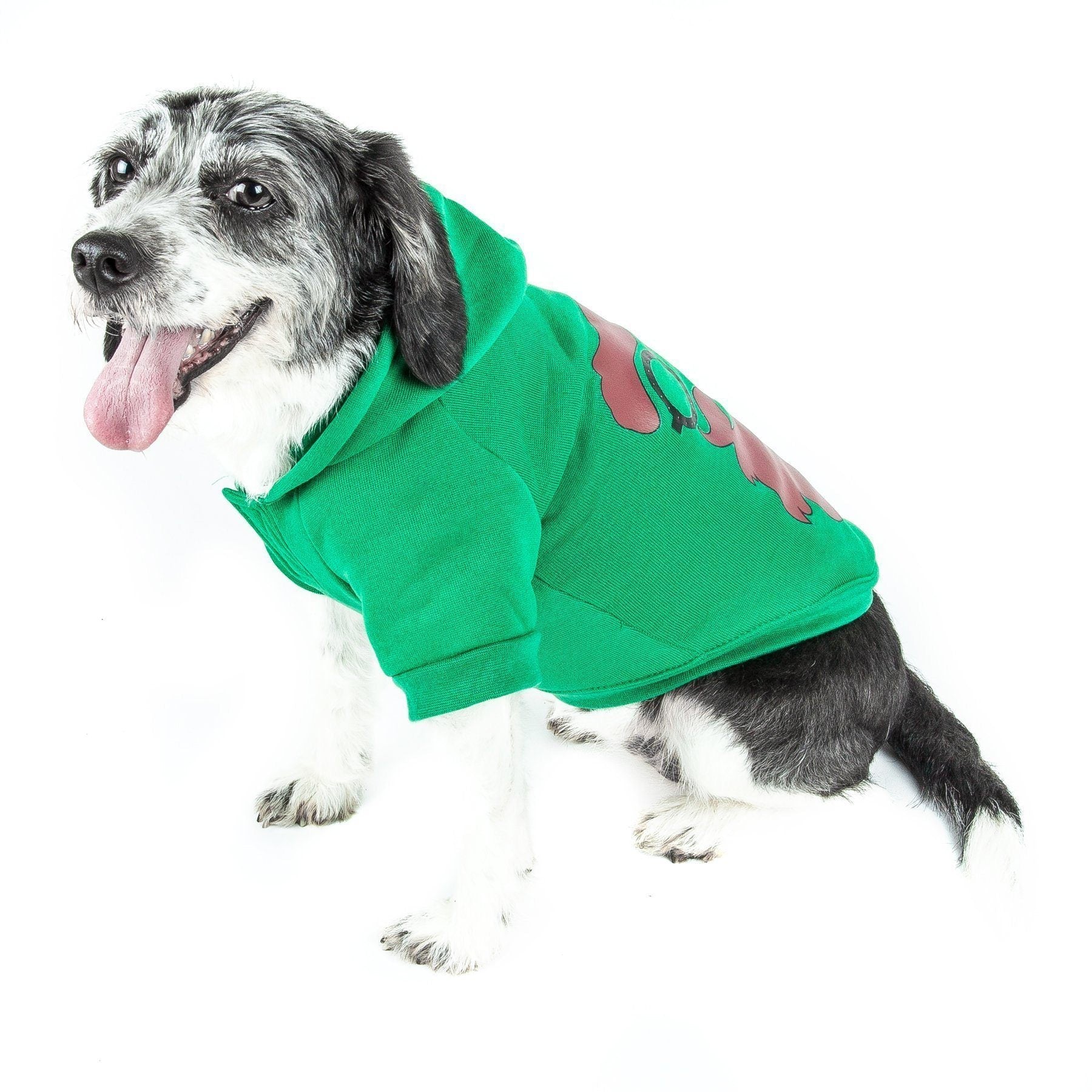 LED Lighting Cool Santa Shades Hooded Dog Costume Sweater