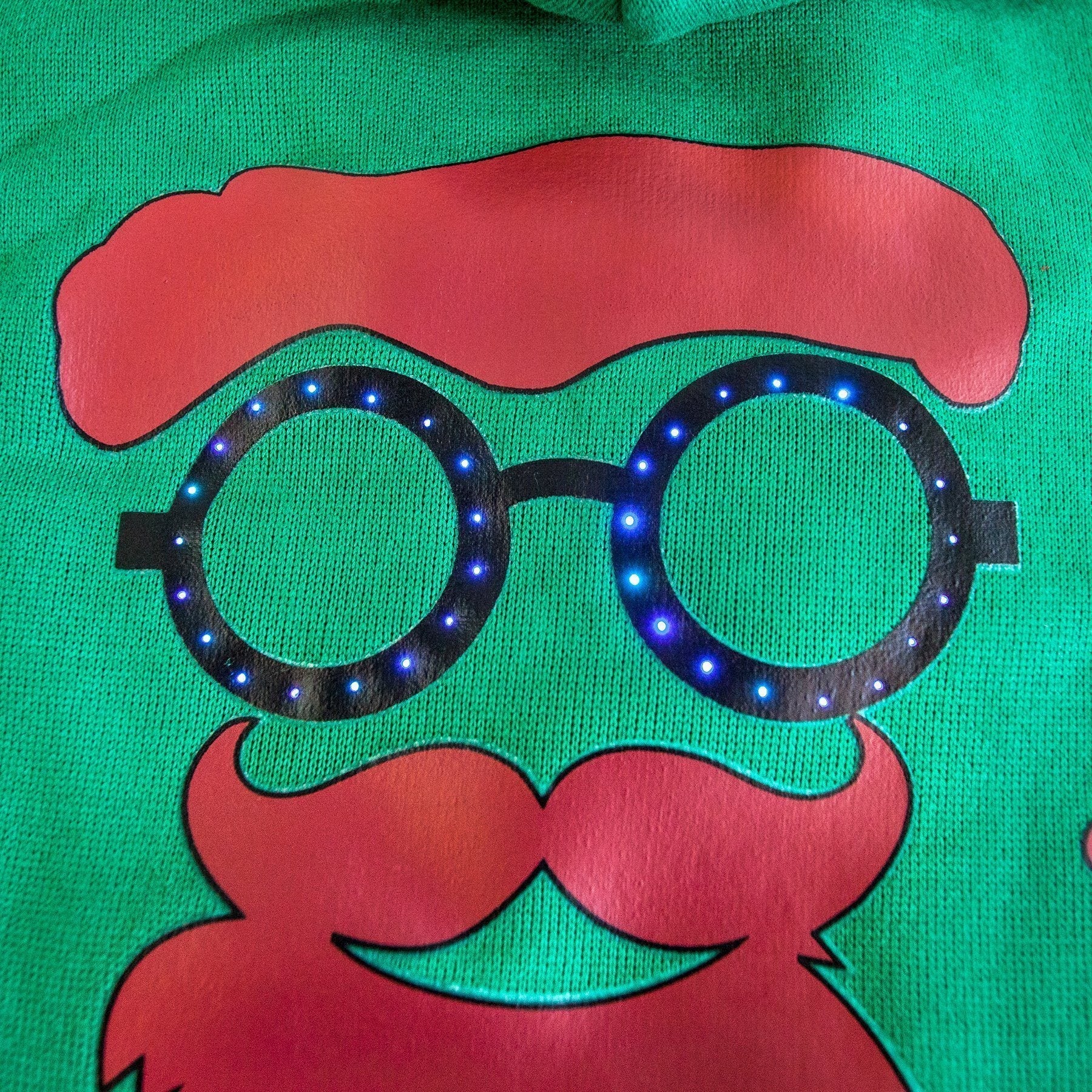 LED Lighting Cool Santa Shades Hooded Dog Costume Sweater
