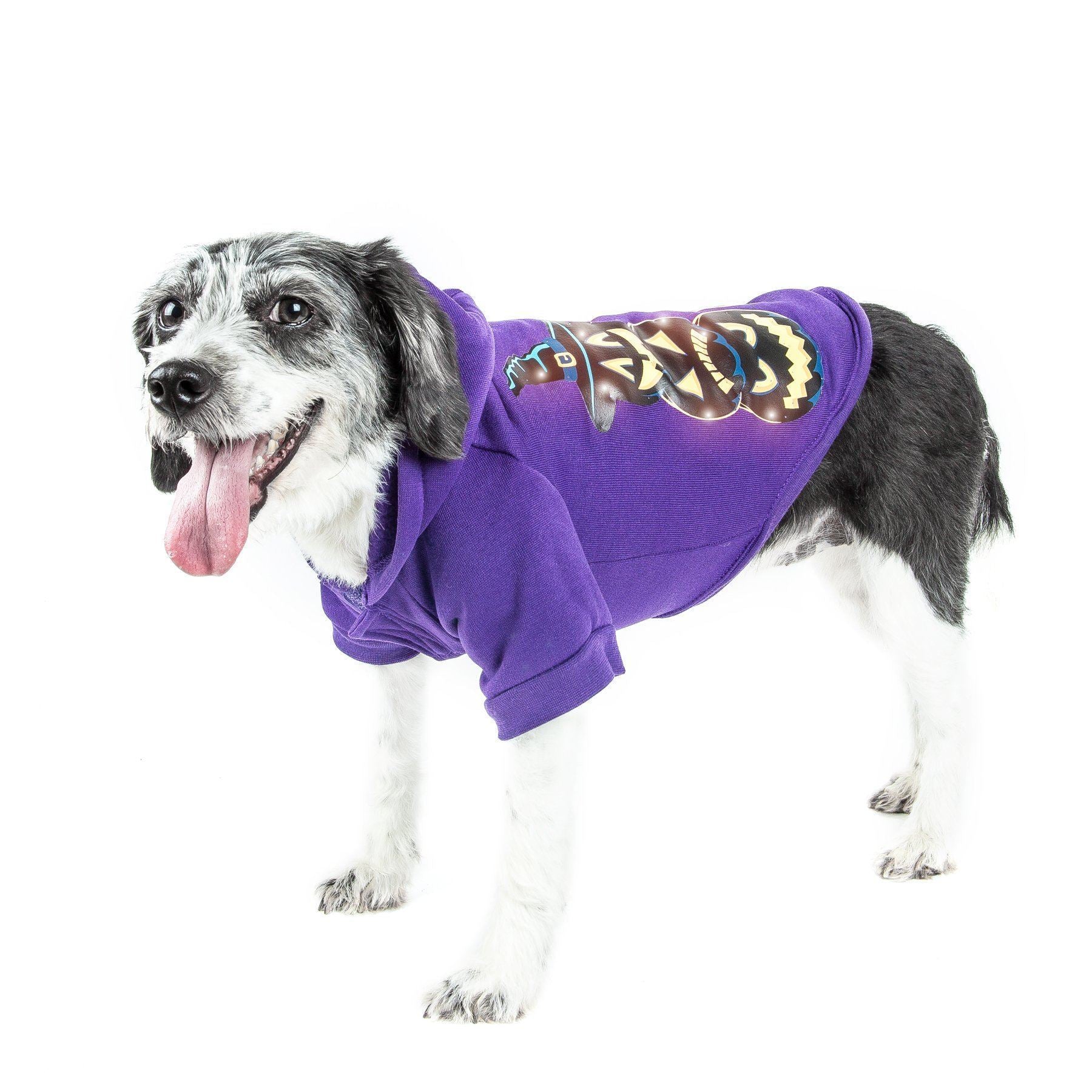LED Lighting Halloween Happy Snowman Hooded Dog Costume Sweater with Batteries