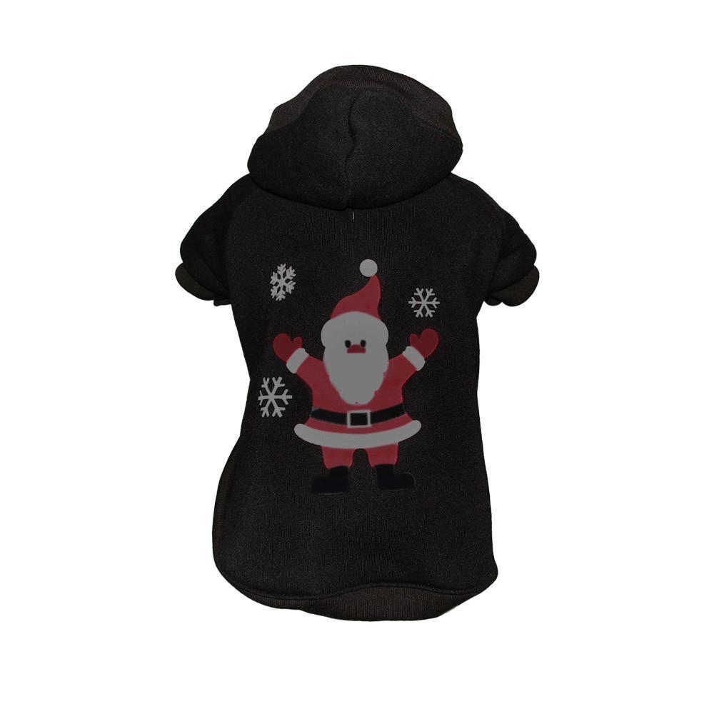 LED Lighting Juggling Santa Hooded Dog Costume Sweater