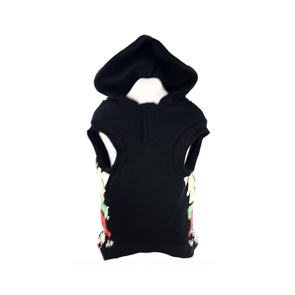 LED Lighting Patterned Holiday Hooded Dog Costume Sweater with Batteries