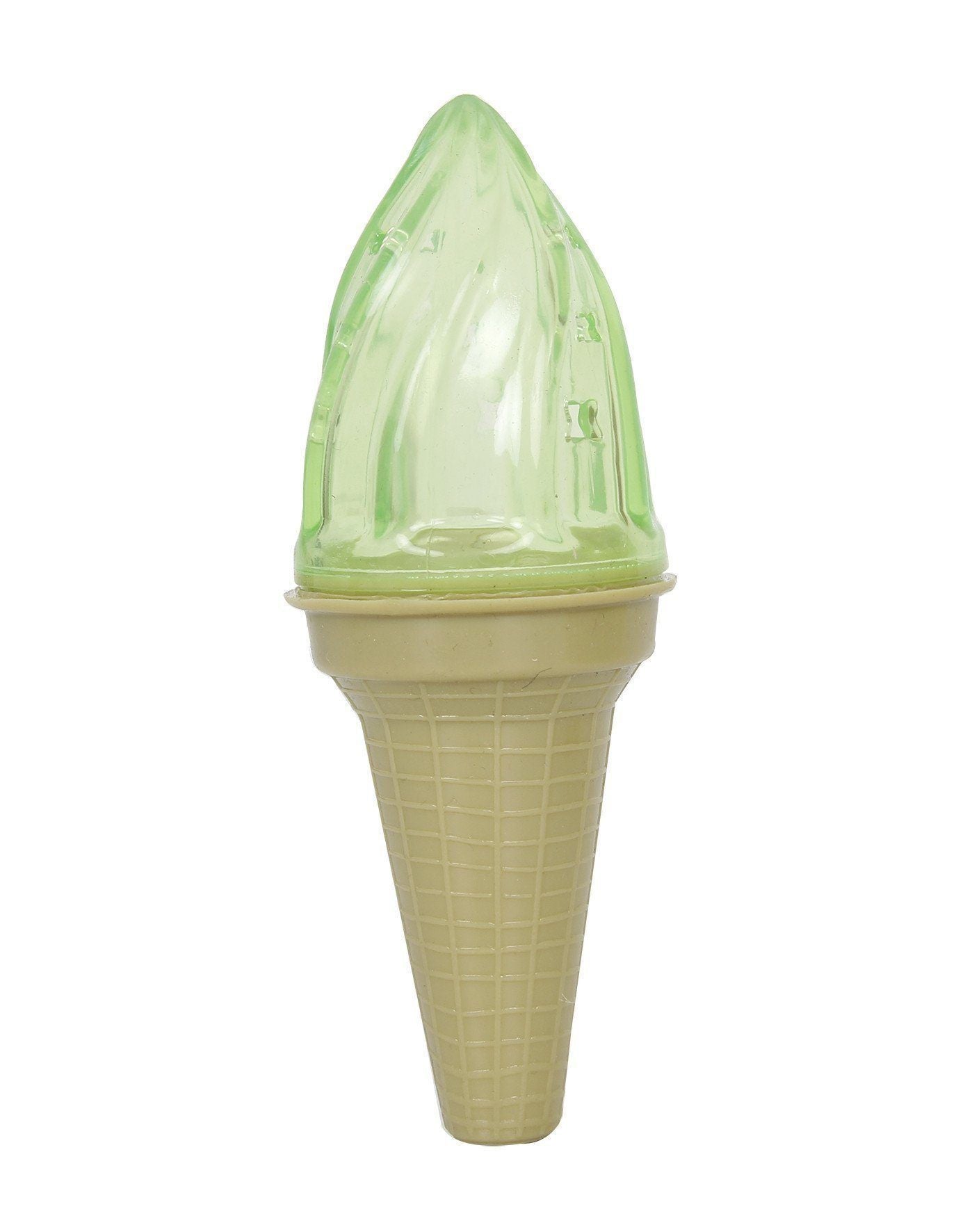 Lick and Gnaw Ice Cream Cone Freezable Chewable Dog Toy with Treat Pocket