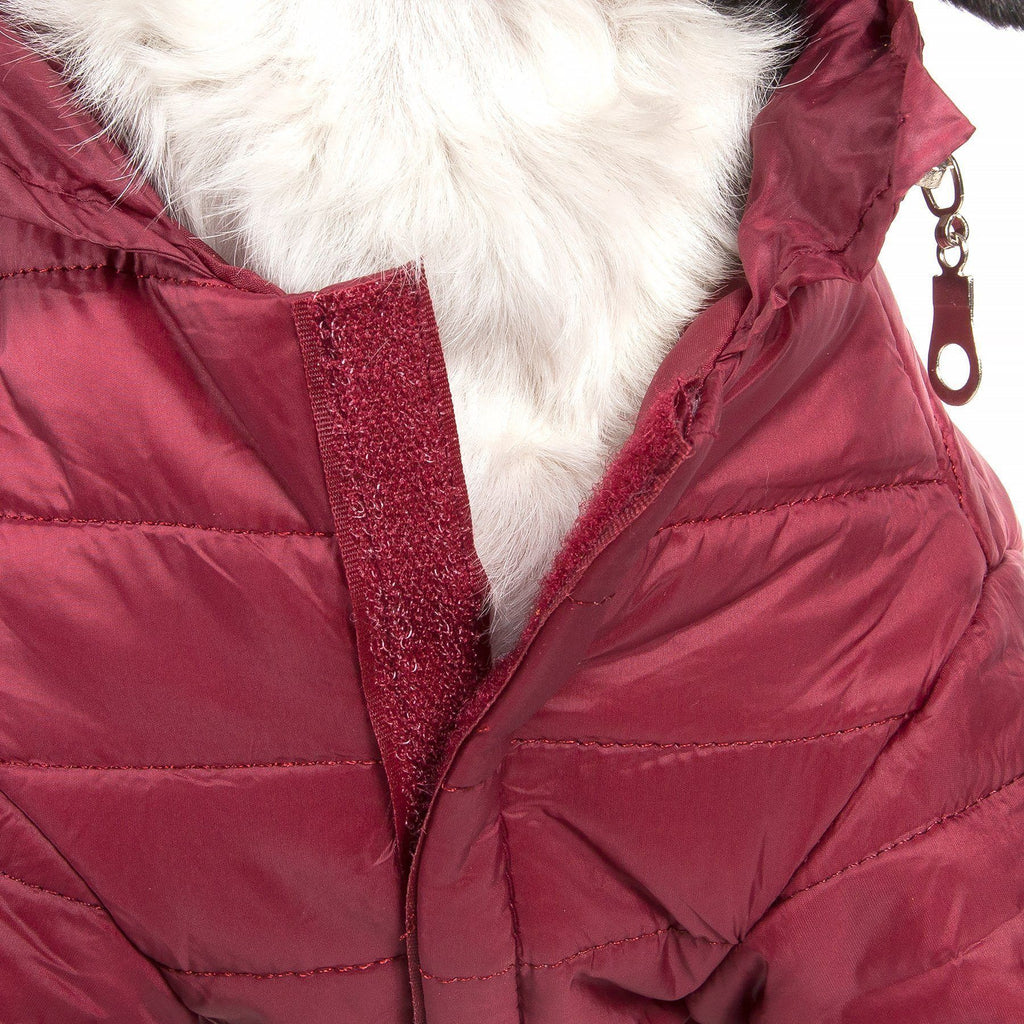 Lightweight Adjustable Collapsible Sporty Avalanche Dog Coat with Pop-Out Zippered Hood