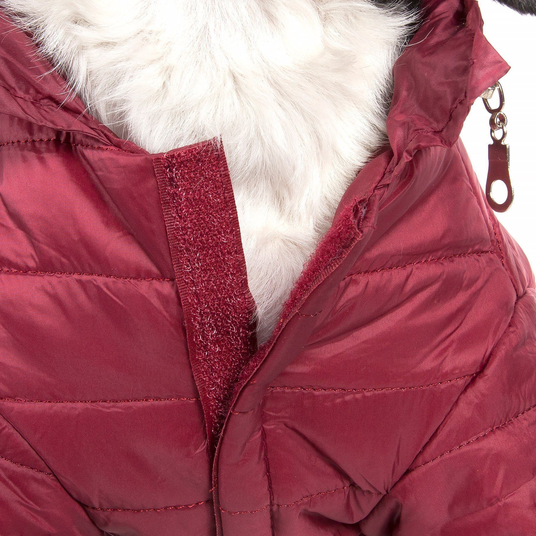 Lightweight Adjustable Collapsible Sporty Avalanche Dog Coat with Pop-Out Zippered Hood