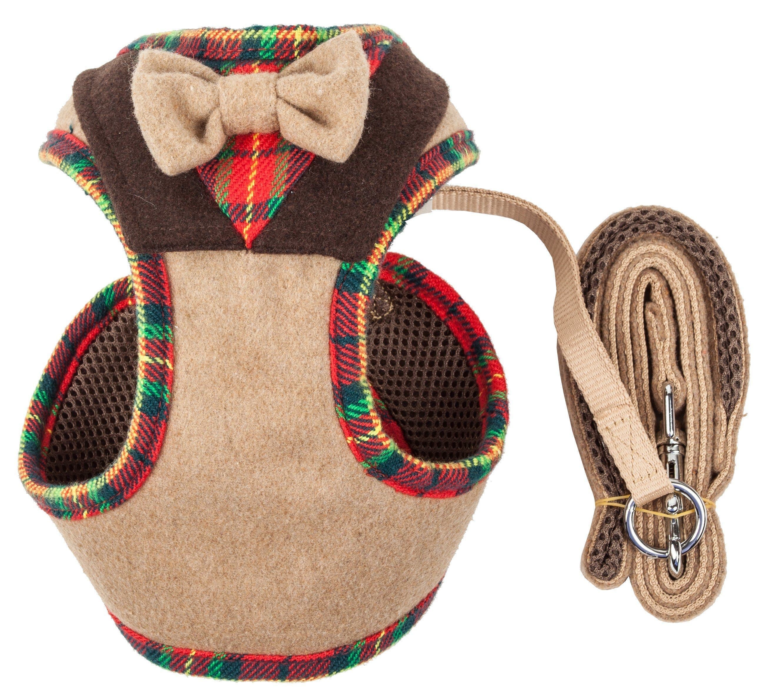 Luxe Dapperbone 2-in-1 Adjustable Fashion Dog Harness and Leash