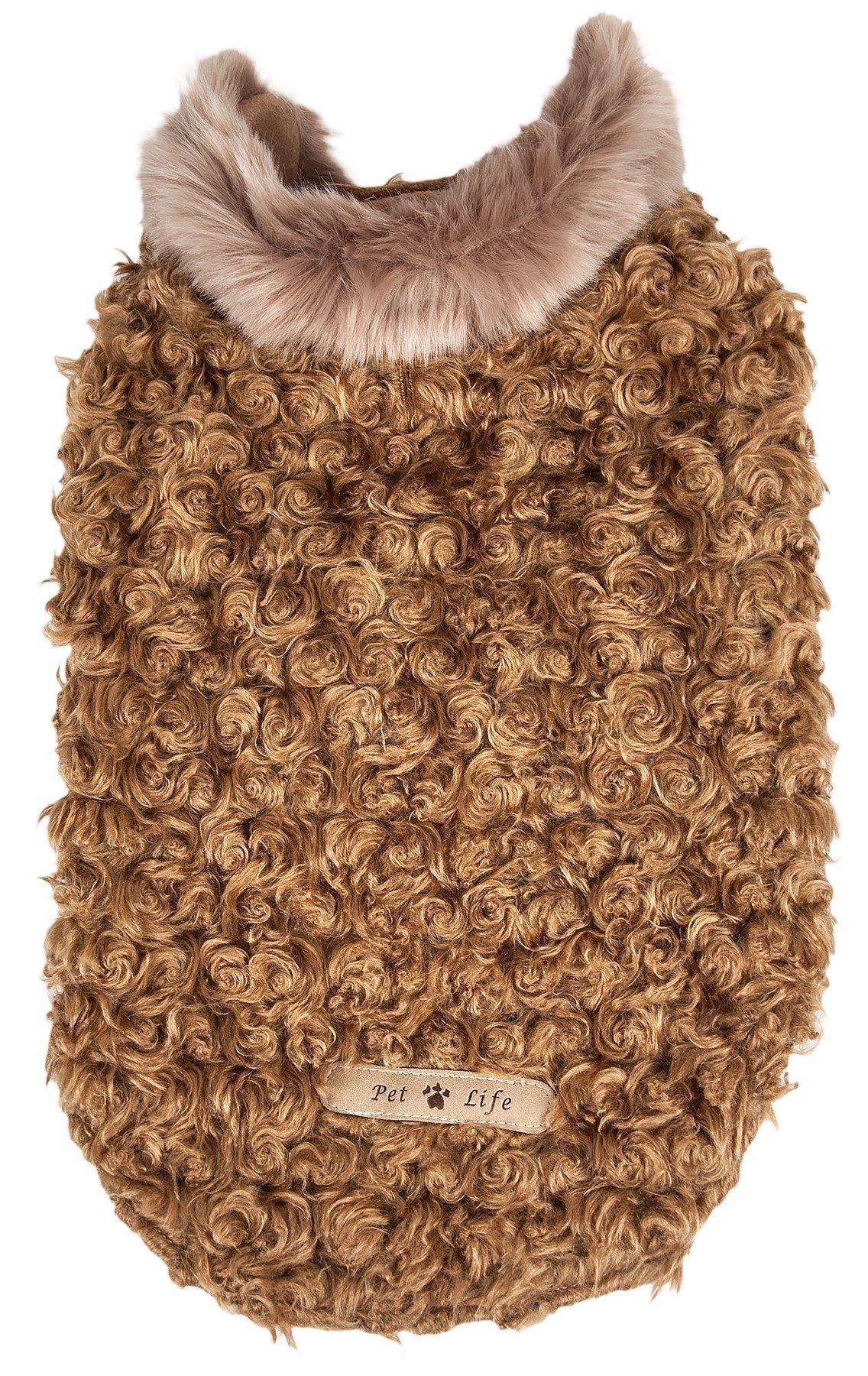 Luxe Furpaw Shaggy Elegant Fashion Designer Fur Dog Coat