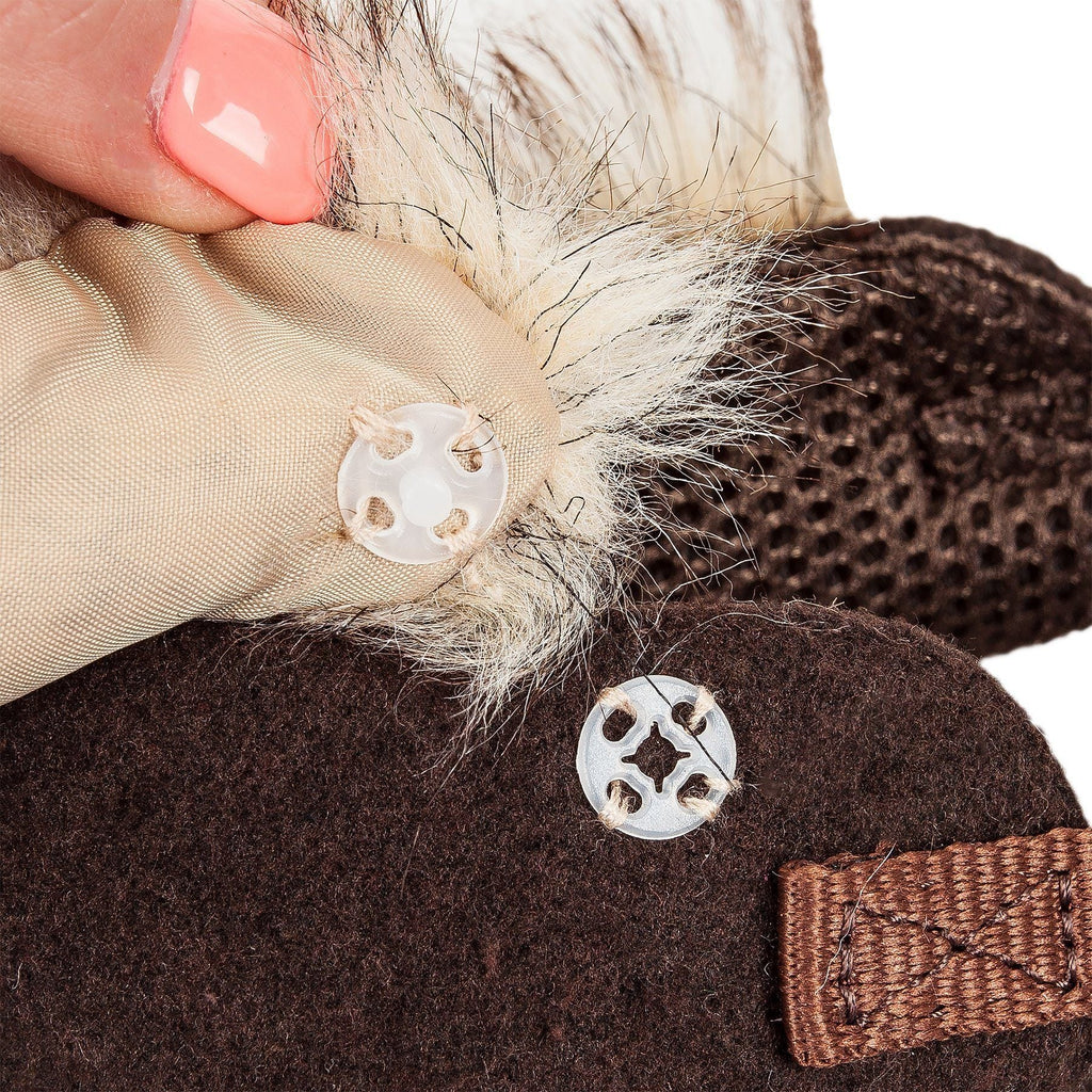 Luxe Furracious 2-in-1 Adjustable Dog Harness and Leash with Detachable Fur Collar