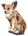 Luxe Furracious 2-in-1 Adjustable Dog Harness and Leash with Detachable Fur Collar