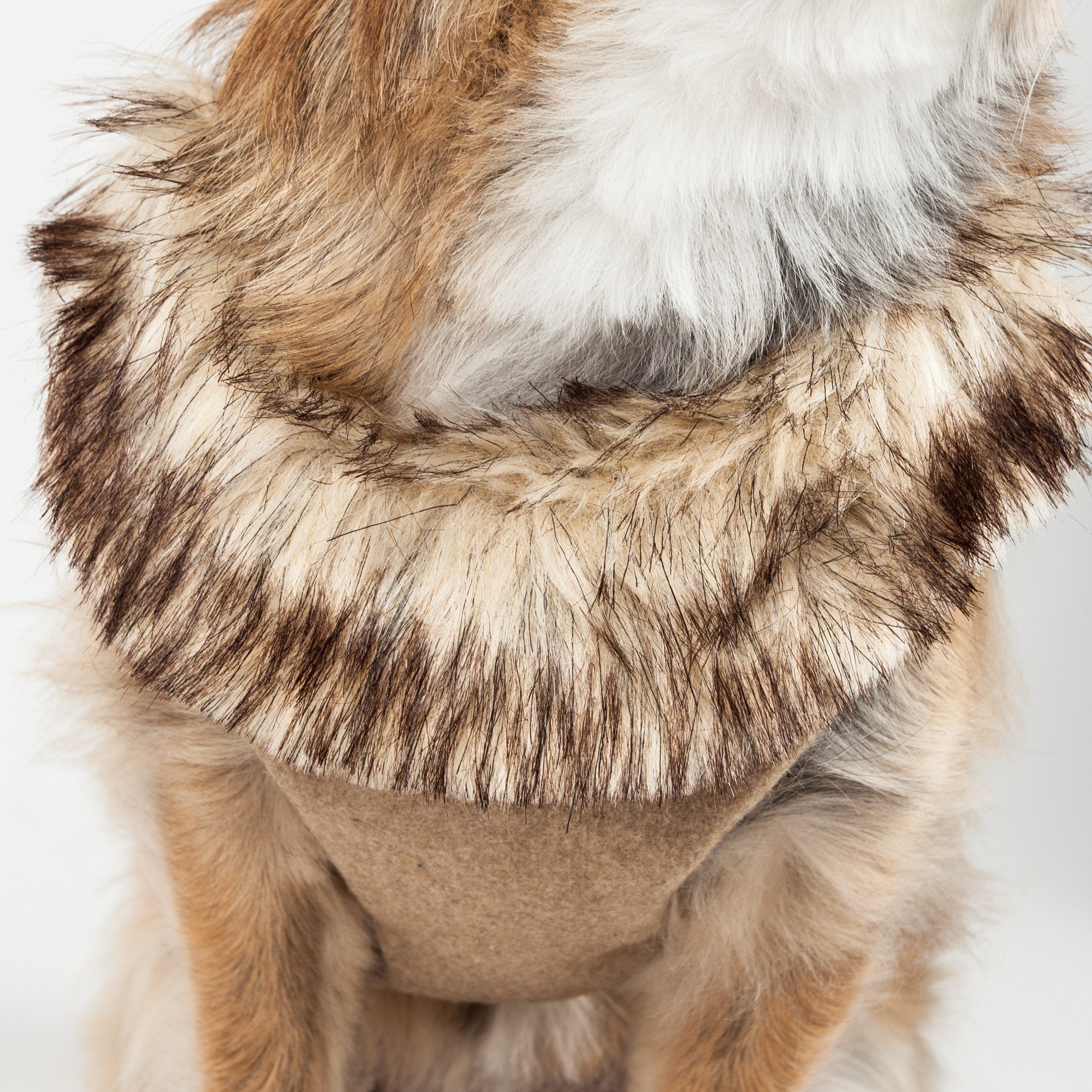 Luxe Furracious 2-in-1 Adjustable Dog Harness and Leash with Detachable Fur Collar