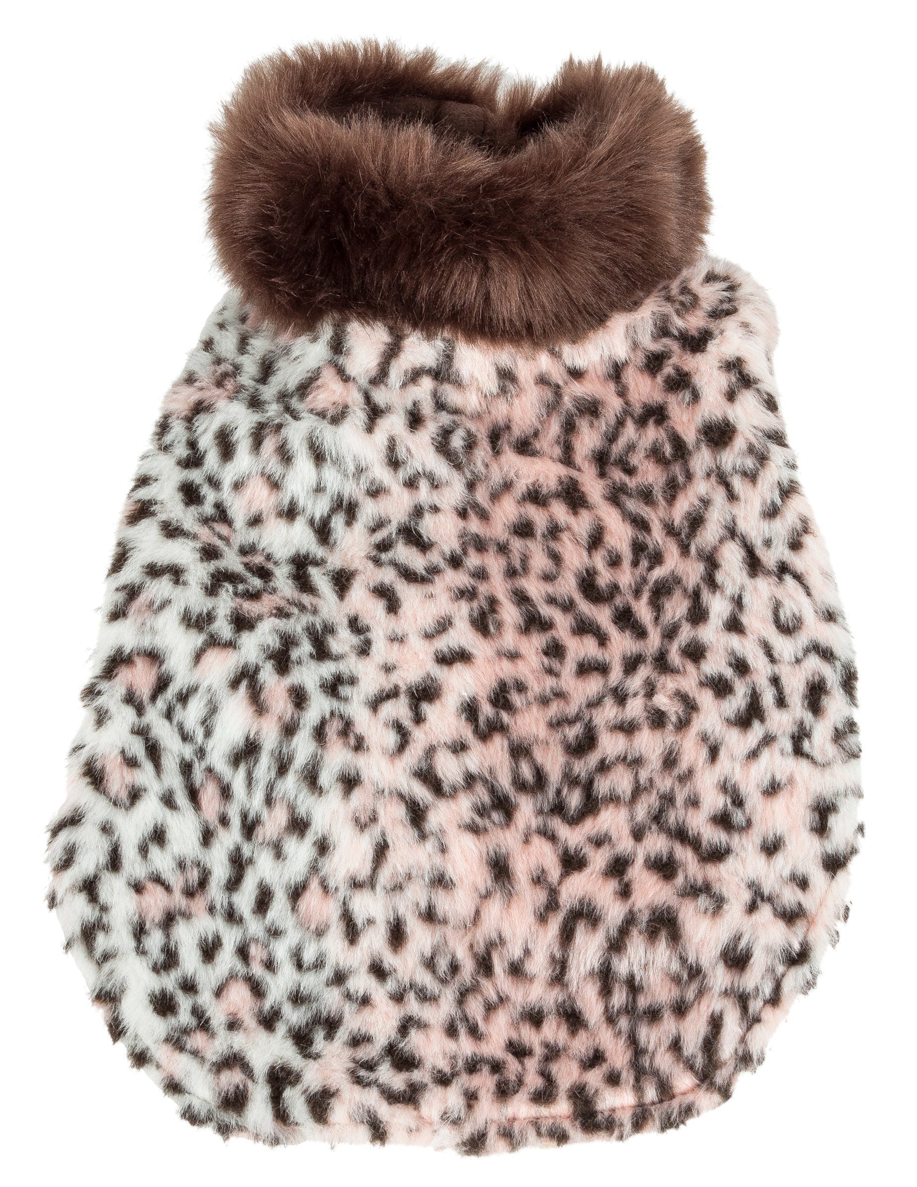 Luxe Furracious Cheetah Patterned Mink Designer Fur Dog Coat