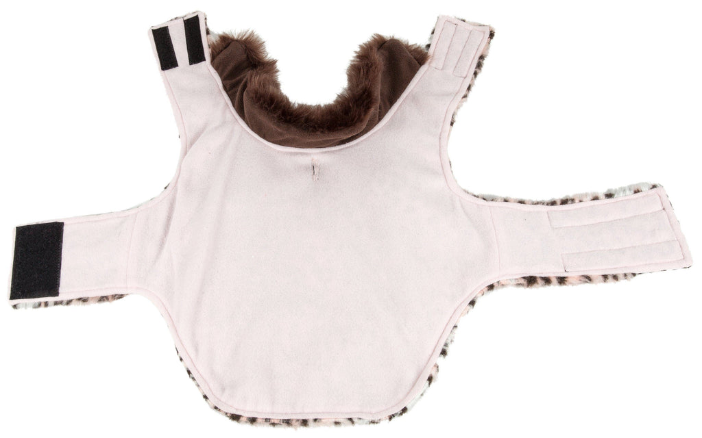 Luxe Furracious Cheetah Patterned Mink Designer Fur Dog Coat