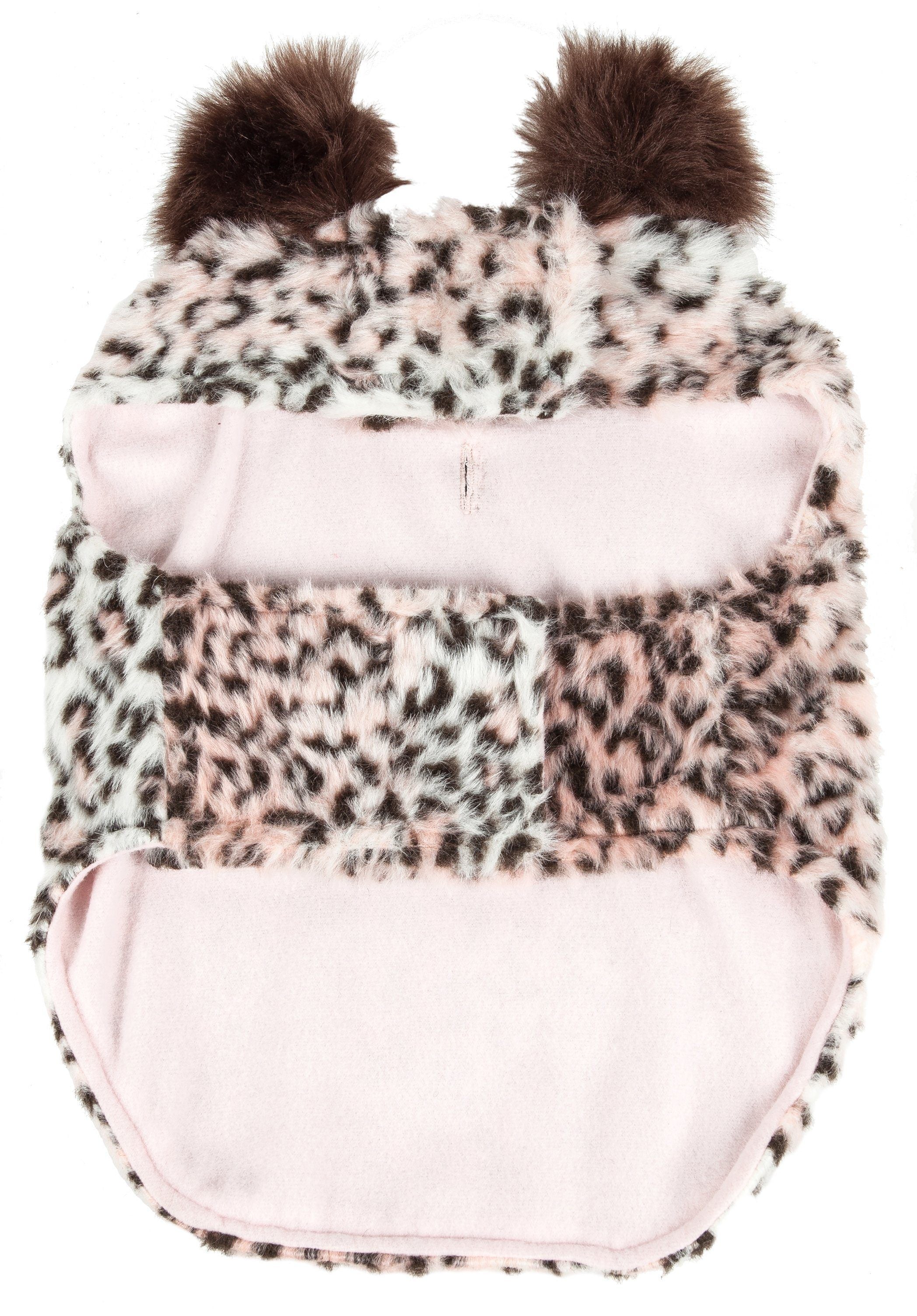 Luxe Furracious Cheetah Patterned Mink Designer Fur Dog Coat