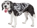 Luxe Paw Dropping Gray-Scale Tiger Pattern Mink Fur Dog Coat