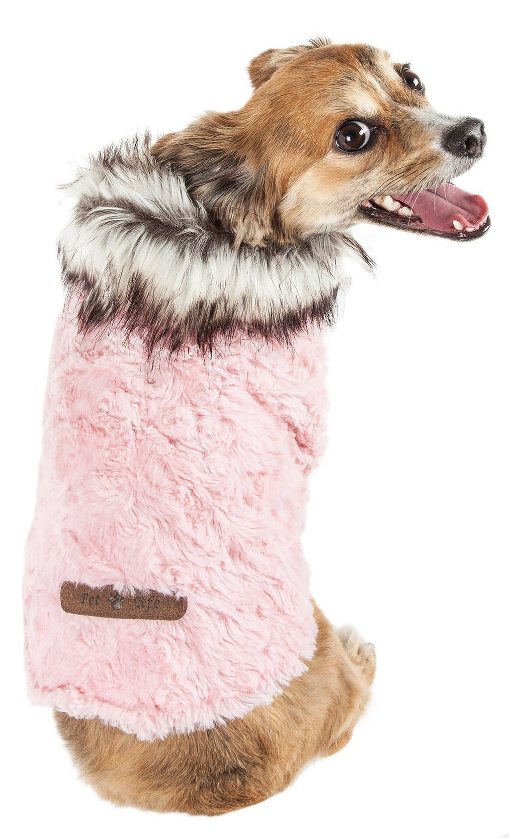 Luxe Pinkachew Charming Mink Fur Dog Coat