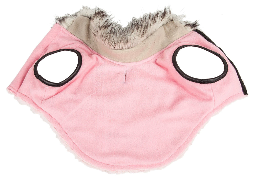 Luxe Pinkachew Charming Mink Fur Dog Coat