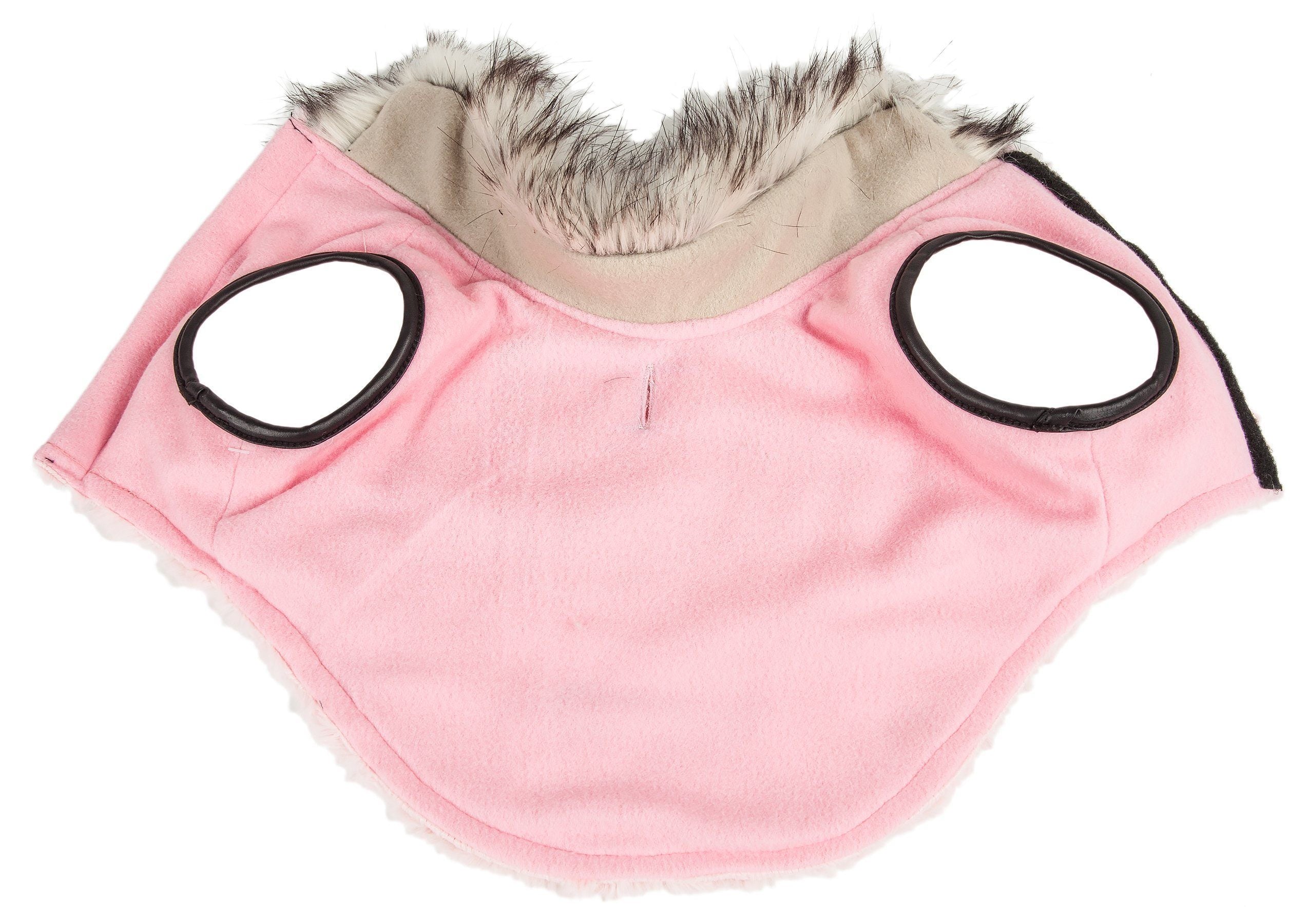 Luxe Pinkachew Charming Mink Fur Dog Coat